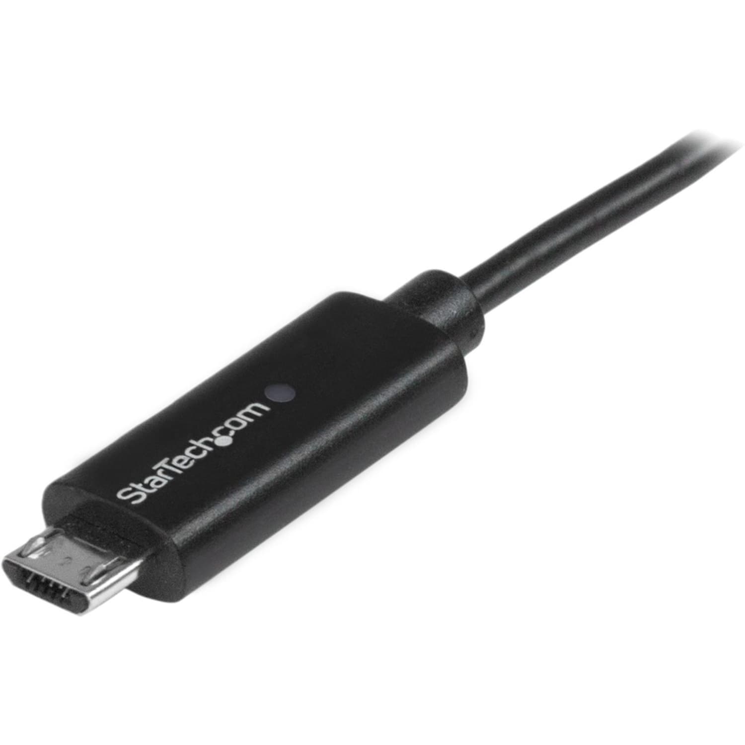 StarTech.com 1m 3ft Micro-USB Cable with LED Charging Light - M/M - USB to Micro USB Cable - First End: 1x Type A Male USB - USBAUBL1M - Image 3