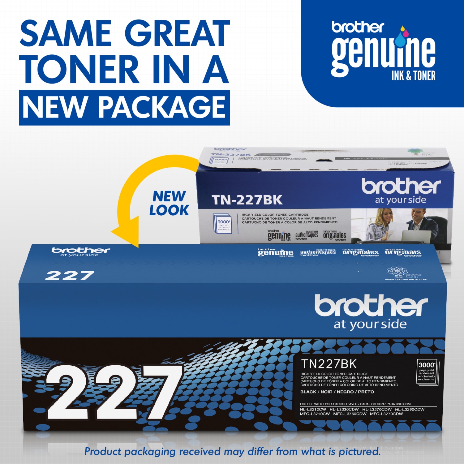 Brother TN-227 Black High Yield Toner Cartridge, TN-227BK - Image 4
