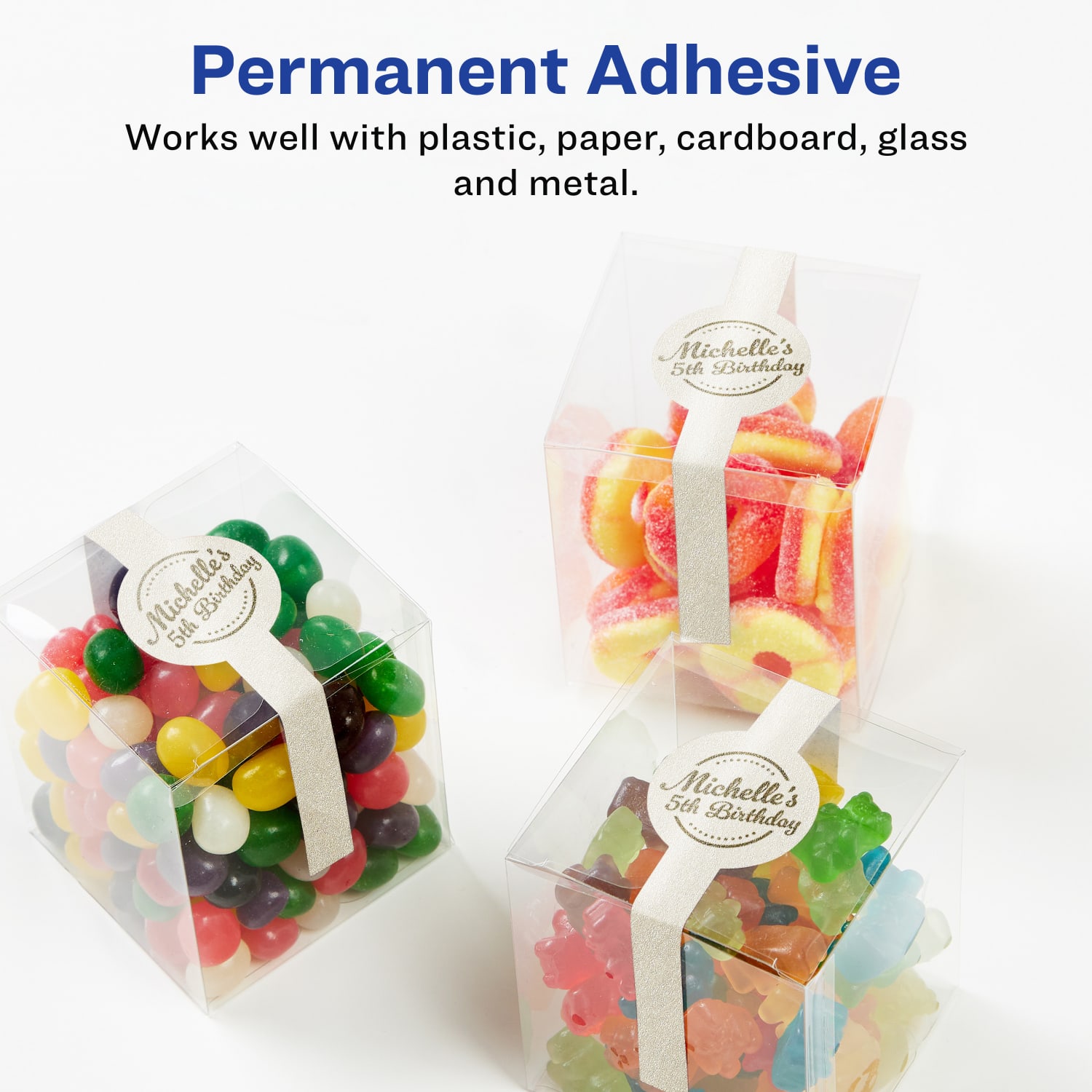 Avery Pearlized Permanent Labels With Sure Feed, 94118-PIP50, Cigar, 1-1/2in x 7-3/4in, Ivory, Pack Of 250 Labels - Image 4
