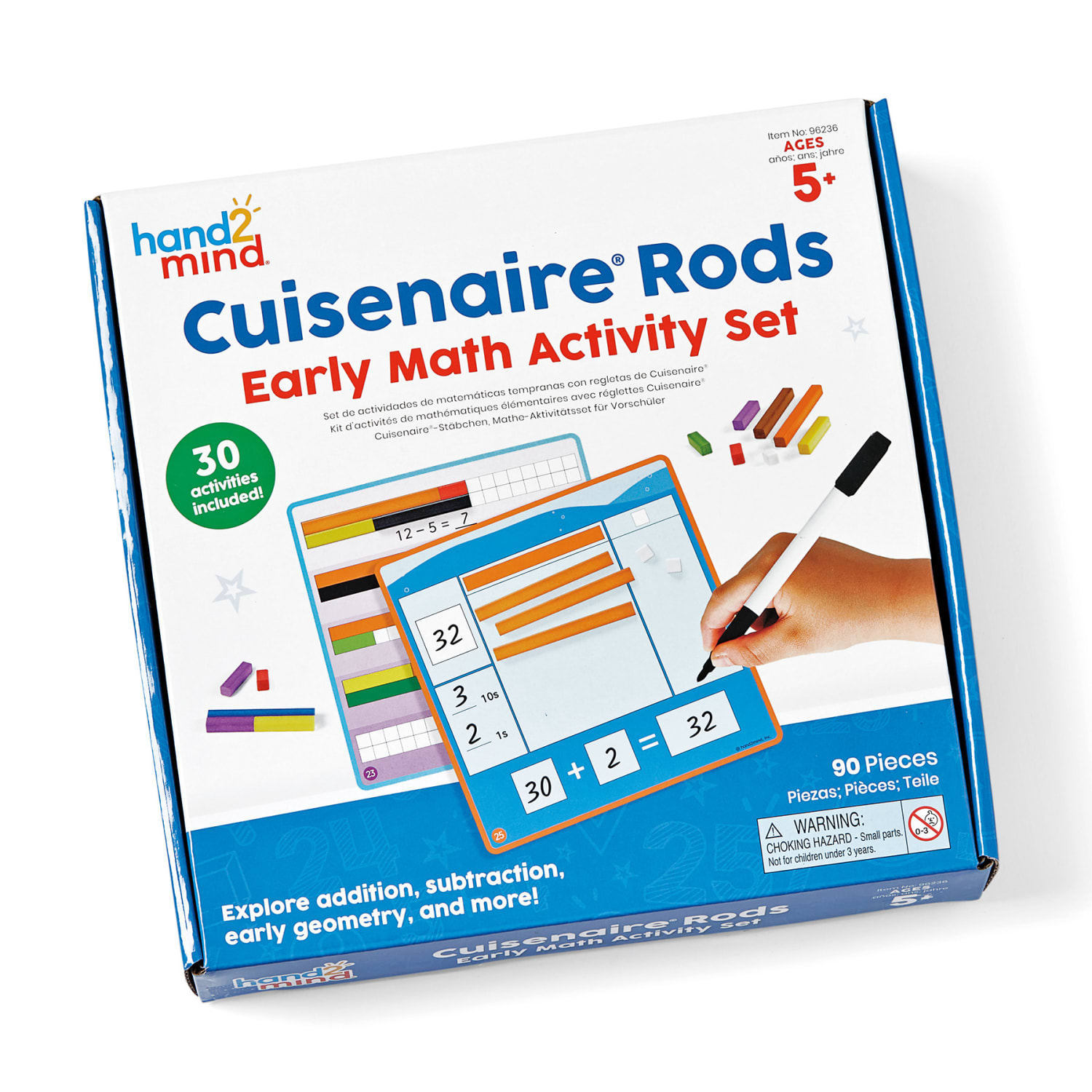 Hand2Mind Cuisenaire Rods Early Math Activity Set, K - 2 - Image 4