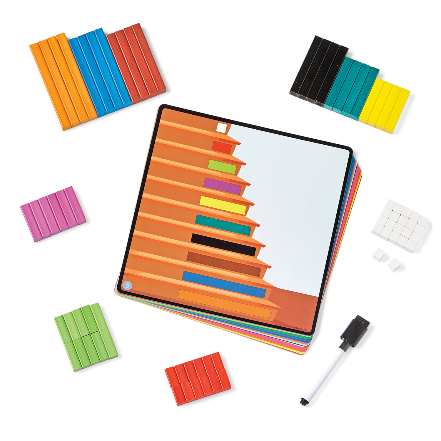 Hand2Mind Cuisenaire Rods Early Math Activity Set, K - 2 - Image 5