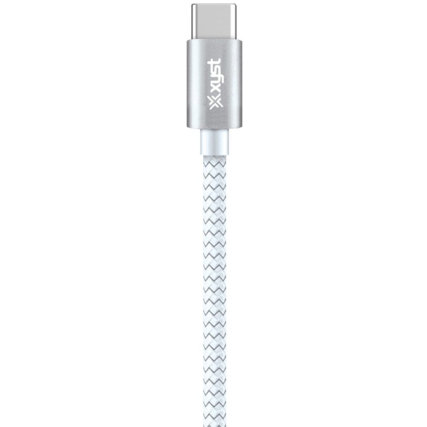 XYST Charge and Sync USB to USB-C Braided Cable, 10 Ft. (White) - 10 ft USB/USB-C Data Transfer Cable - XYSTC10604B - Image 3
