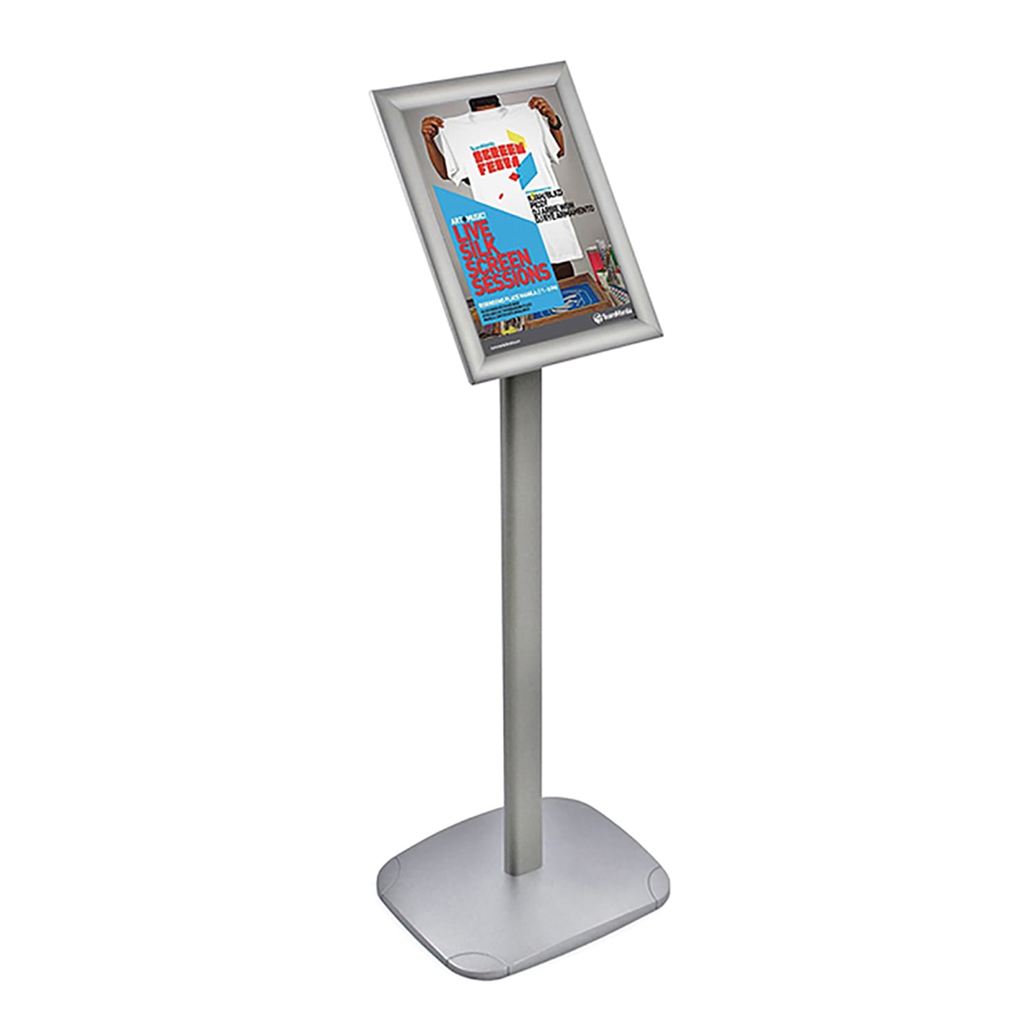 Azar Displays Floor Display, 8-1/2in x 11in, Silver - Image 3