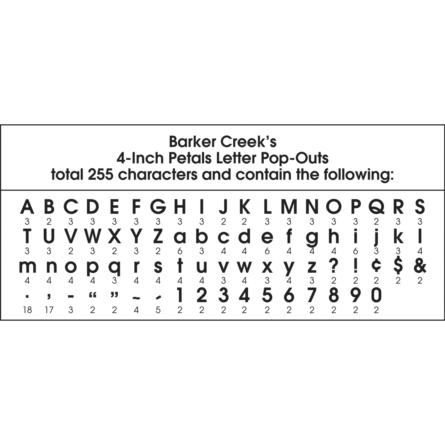 Barker Creek Letter Pop-Outs, 4in, Petals, Pack Of 255 Pop-Outs - Image 5