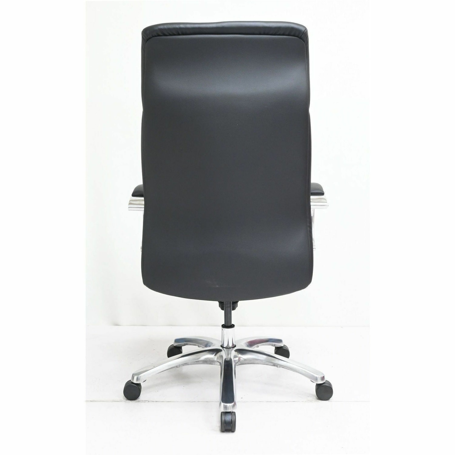 Lorell Pike High Back Executive Chair - High Back - Black - Polyurethane - Armrest - 1 Each - Image 5