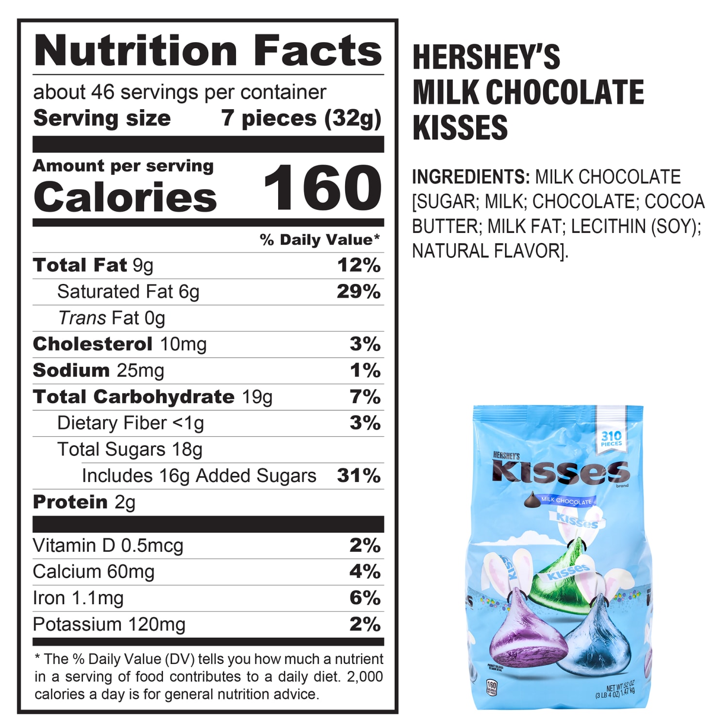 Hersheys Easter Bundle, Reeses Eggs And Milk Chocolate Kisses, Pack Of 2 Varities - Image 5