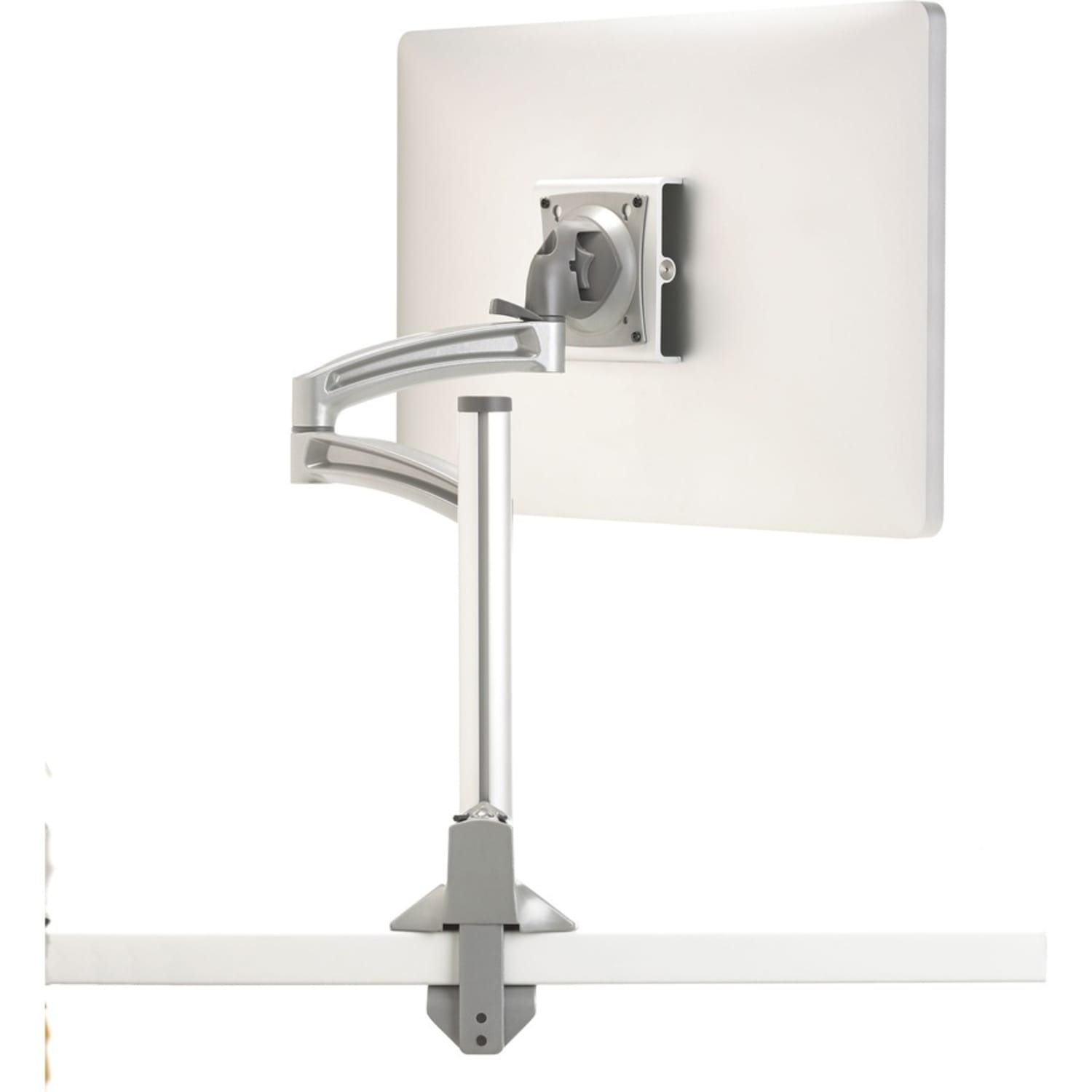Chief KONTOUR K2C120S Desk Mount for Flat Panel Display - Silver, Gray - Height Adjustable - 10in to 30in Screen Support - 22 lb Load Capacity - 75 x 75, 100 x 100 - VESA Mount Compatible - Aluminum - Image 3