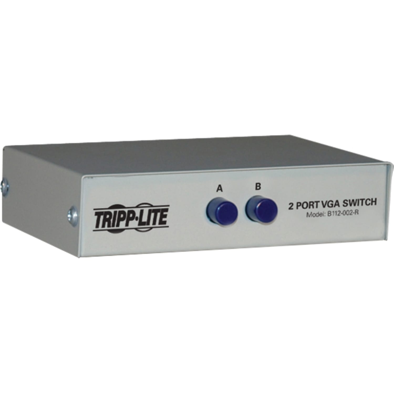 Tripp Lite 2-Port Manual VGA/SVGA Video Switch 3x HD15F Metal - 1600 x 1280 - VGA, SVGA - 2 Input Device - 1 Output device - 2 x VGA In - 1 x VGA Out - Image 3