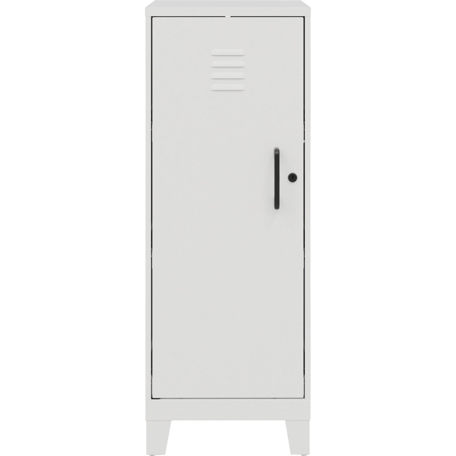 LYS SOHO Locker - 3 Shelve(s) - for Office, Home, Classroom, Playroom, Basement, Garage, Cloth, Sport Equipments, Toy, Game - Overall Size 42.5in x 14.3in x 18in - Pearl White - Steel - Image 3