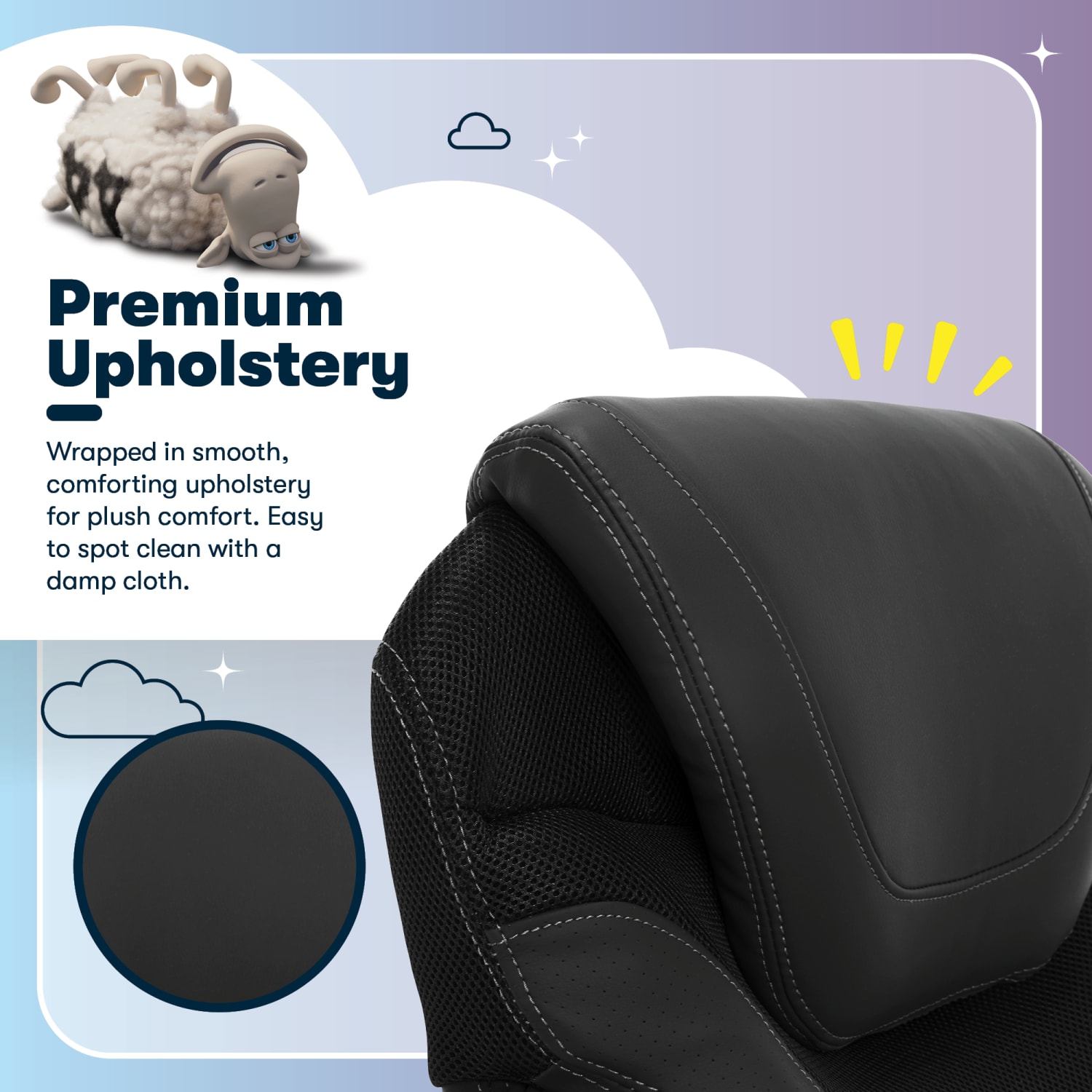 Serta AIR Health  Wellness Ergonomic Bonded Leather High Back Executive Office Chair Black PopularChairscom