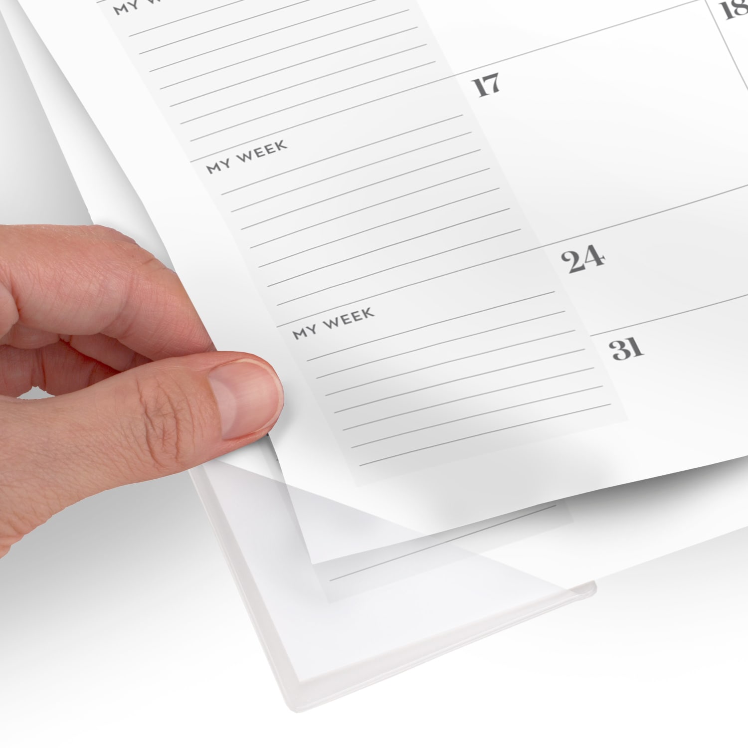 Mead Cambridge WorkStyle 2027 Monthly Desk Pad Calendar, Classic Navy, Standard, 21 3/4in x 17in - Image 5
