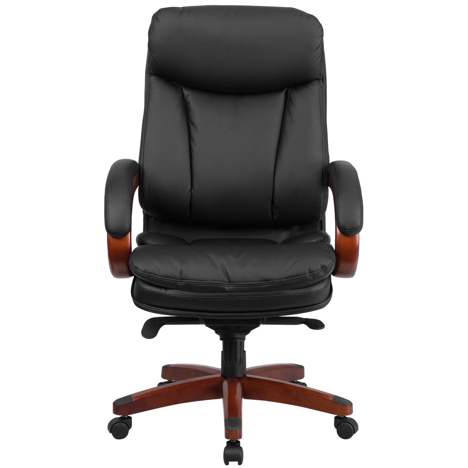 Flash Furniture Ergonomic LeatherSoft High-Back Executive Office Chair, Black, BT90171HS - Image 11