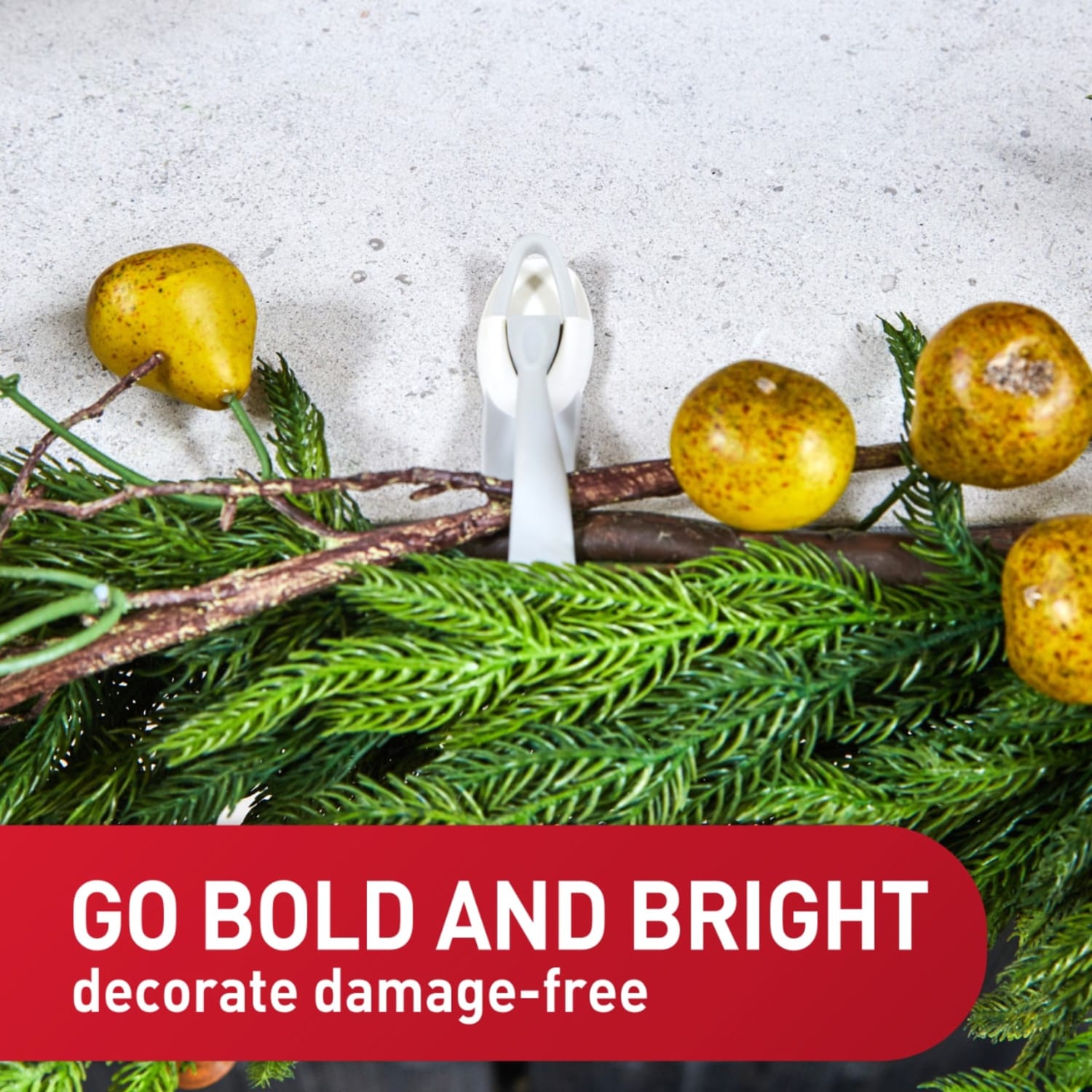 Command Cord Bundlers, 2-Command Bundlers, 3-Command Strips, Damage-Free Hanging for Christmas Decor, Gray - Image 4