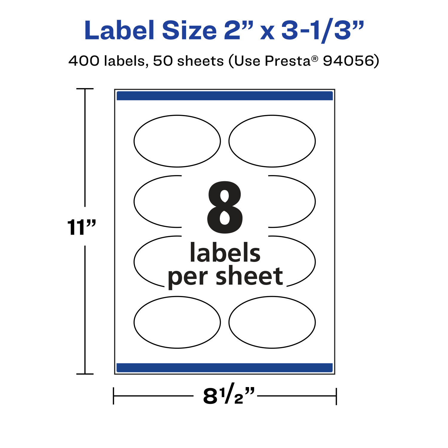 Avery Permanent Labels With Sure Feed, 94056-CMF50, Oval, 2in x 3-1/3in, Matte Clear, Pack Of 400 - Image 6