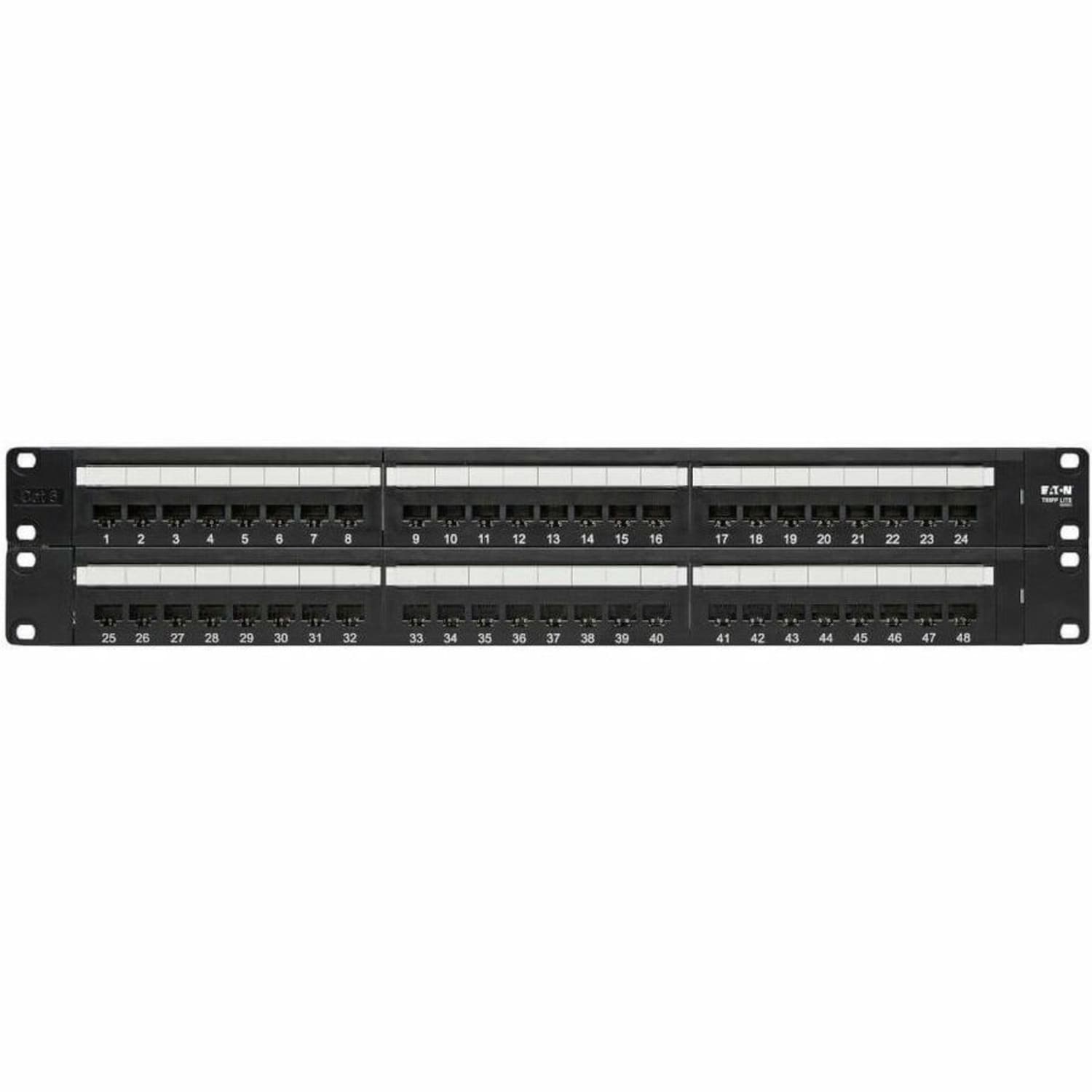 Eaton Tripp Lite Series 48-Port Cat6 Cat5 Patch Panel Rackmount 110 Punch Down RJ45 Ethernet 1URM 568B - Patch panel - CAT 6 - 19in - 48 ports - Image 5
