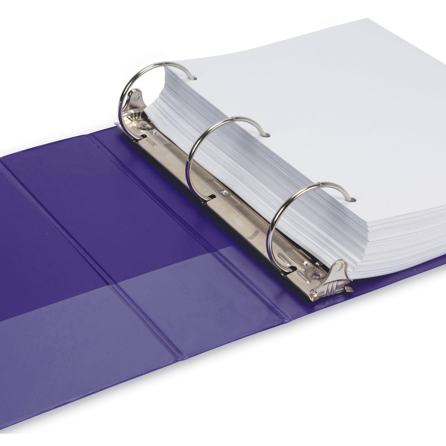 Samsill Earths Choice Plant-based View Binders - 3in Binder Capacity - Letter - 8 1/2in x 11in Sheet Size - 3 x Round Ring Fastener(s) - Chipboard, Polypropylene, Plastic - Purple - Recycled - Durable, Clear Overlay, Non-glare, PVC-free, Non-stick - Image 5