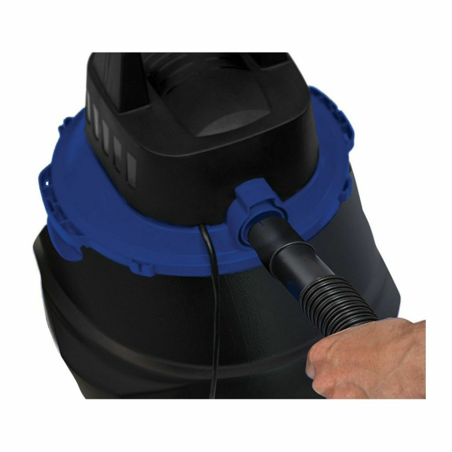 Koblenz 5-Gallon Corded Wet/Dry Vacuum, Black/Blue - Image 5