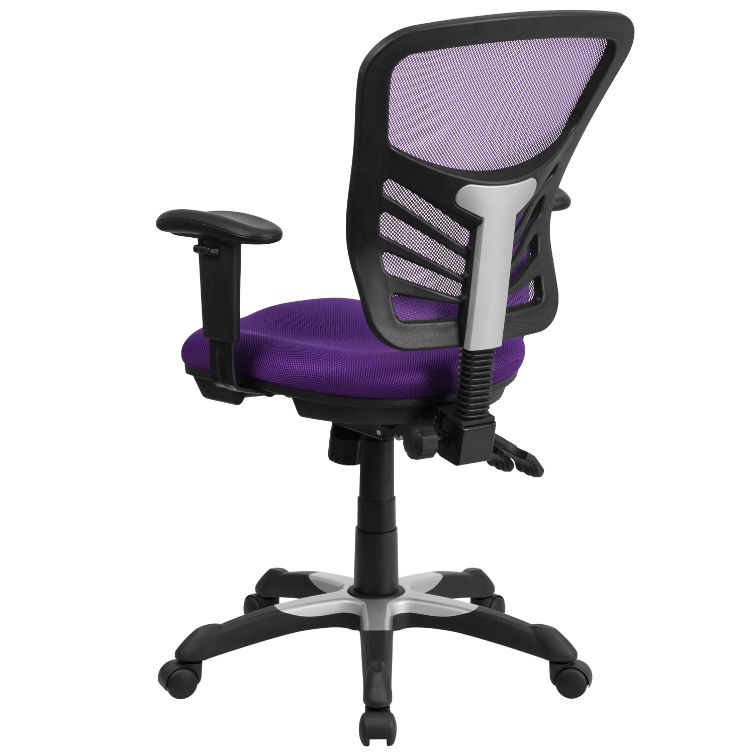 Flash Furniture Ergonomic Mesh Mid Back Swivel Task Chair PurpleBlack PopularChairscom