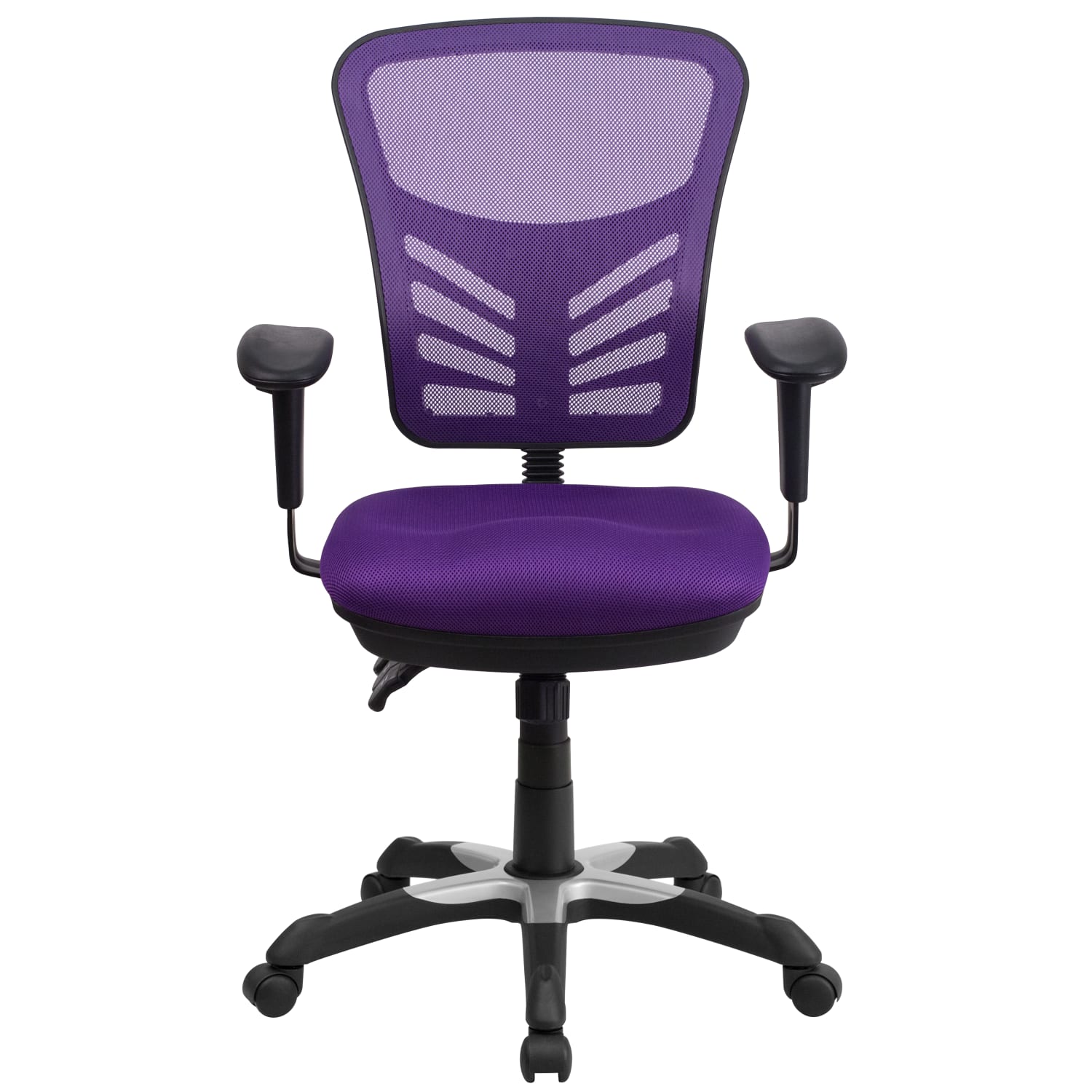 Flash Furniture Ergonomic Mesh Mid Back Swivel Task Chair PurpleBlack PopularChairscom