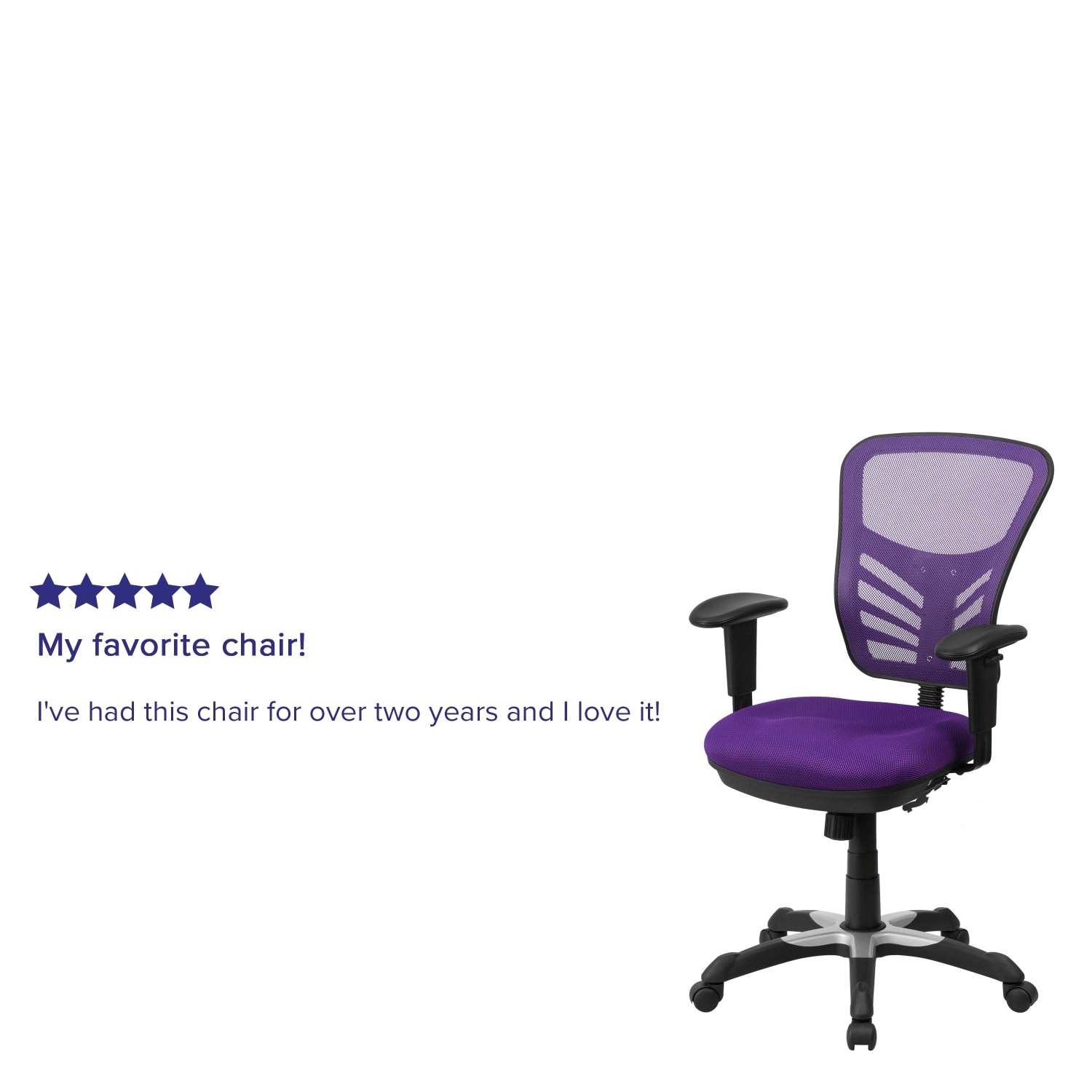 Flash Furniture Ergonomic Mesh Mid Back Swivel Task Chair PurpleBlack PopularChairscom