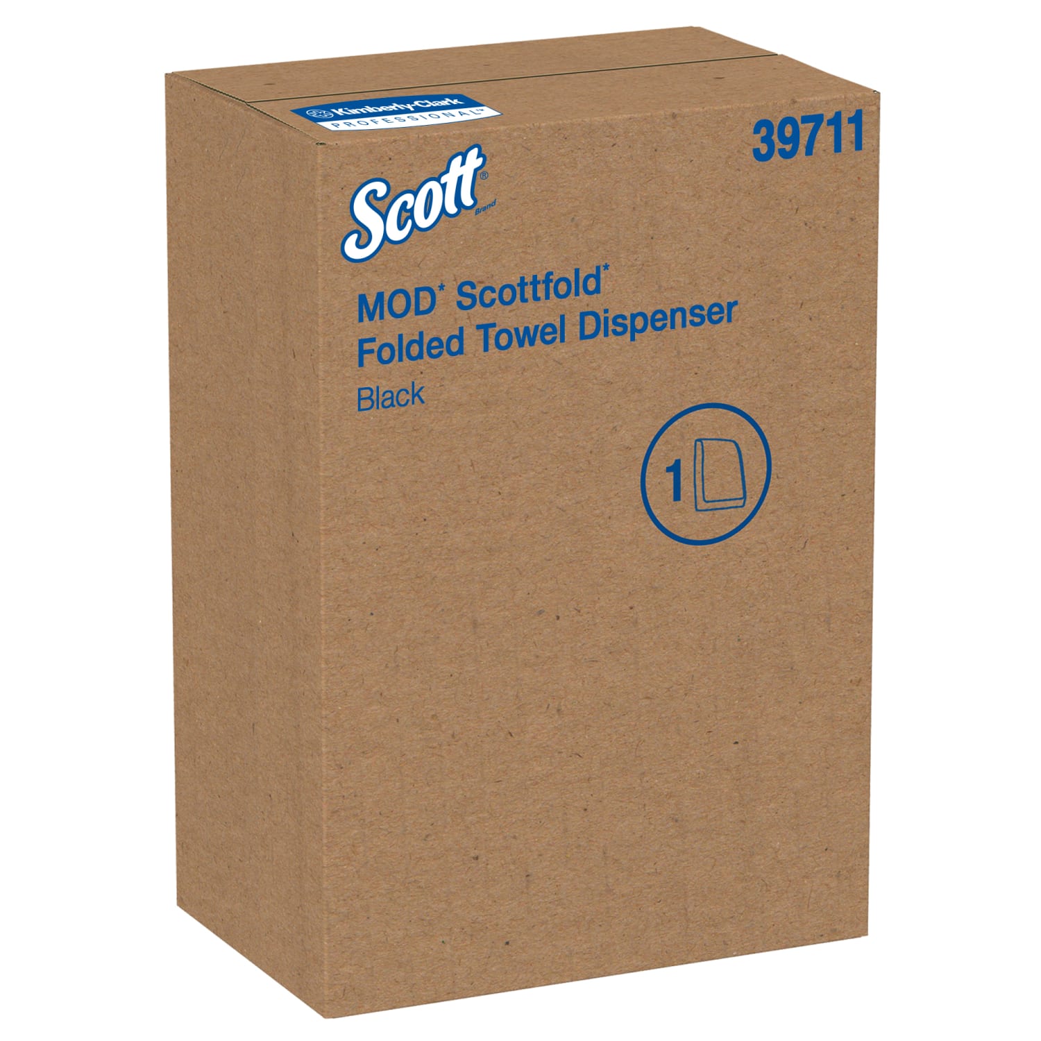 Kimberly-Clark Mod Scottfold Paper Towel Dispenser, Black - Image 3
