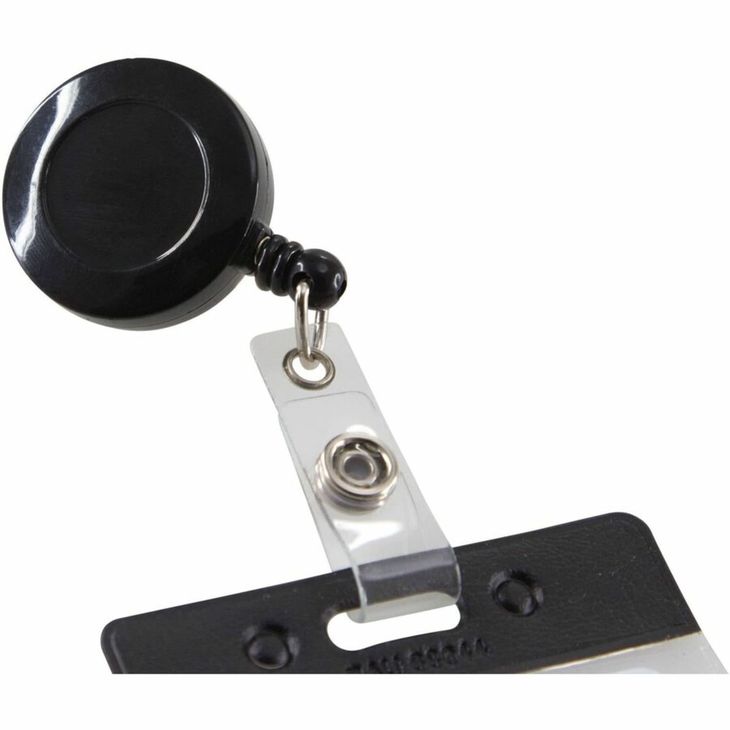 SICURIX Card Reel with Belt Clip - Plastic - 25 / Box - Black - Image 5