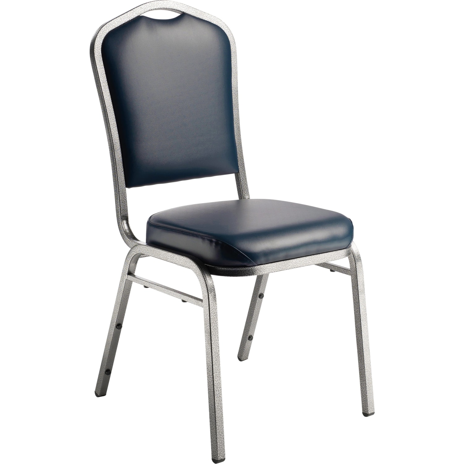 National Public Seating 9300 Series Deluxe Upholstered Banquet Chairs, Midnight Blue/Silvervein, Pack Of 2 Chairs - Image 4