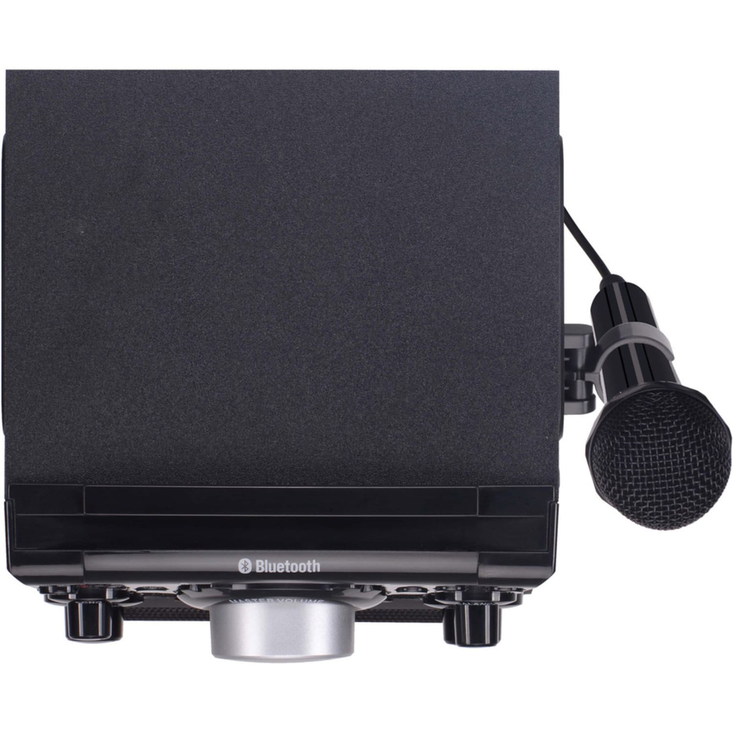 Karaoke USA GQ410 Portable MP3 Karaoke Player With Bluetooth, 14-1/4inH x 9inW x 9-1/4inD - Image 4