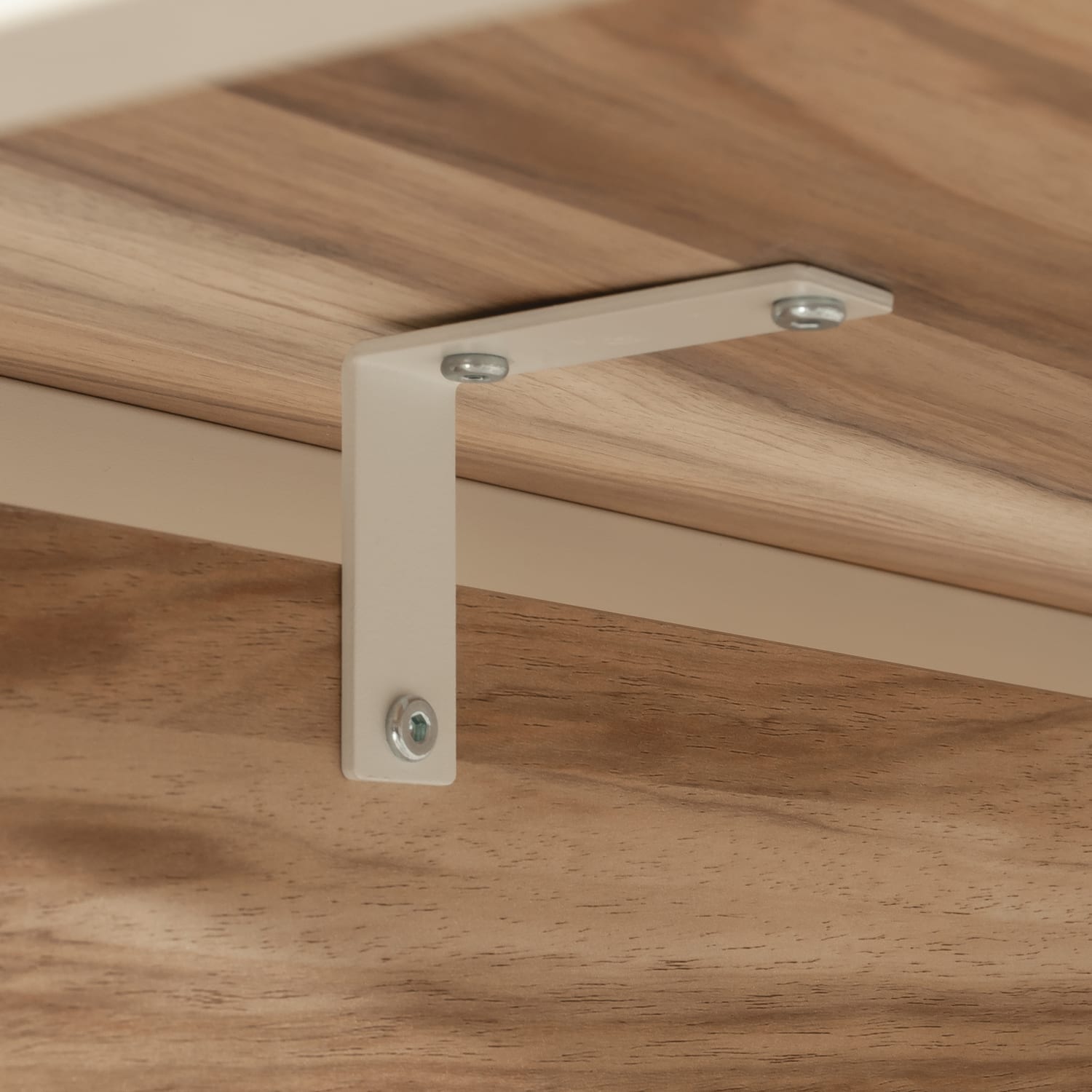 Sauder Bergen Circle Modesty Panel For 72in Desks, 12-7/8inH x 65-1/8inW x 4-1/4inD, Kiln Acacia - Image 5