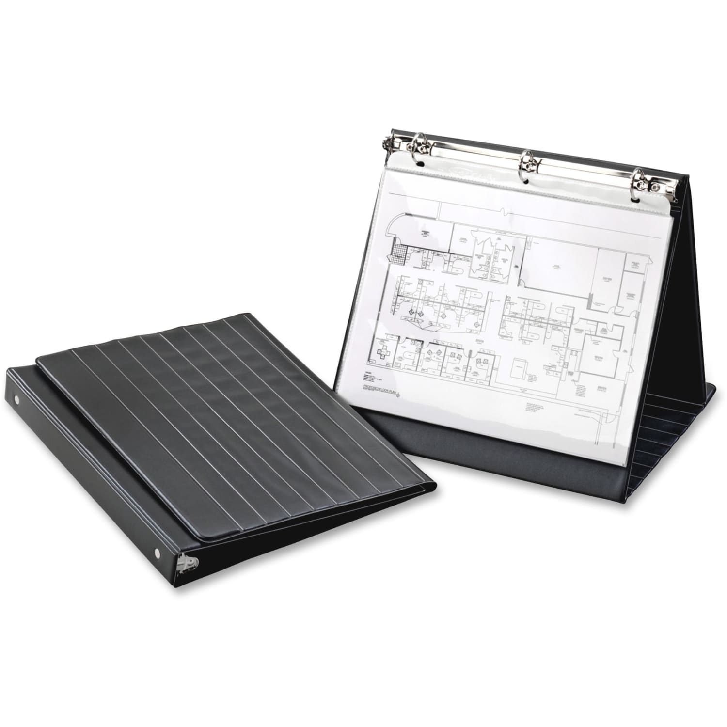 Cardinal 3-Ring Easel 3-Ring Binder, 1in Round Rings, Black - Image 4