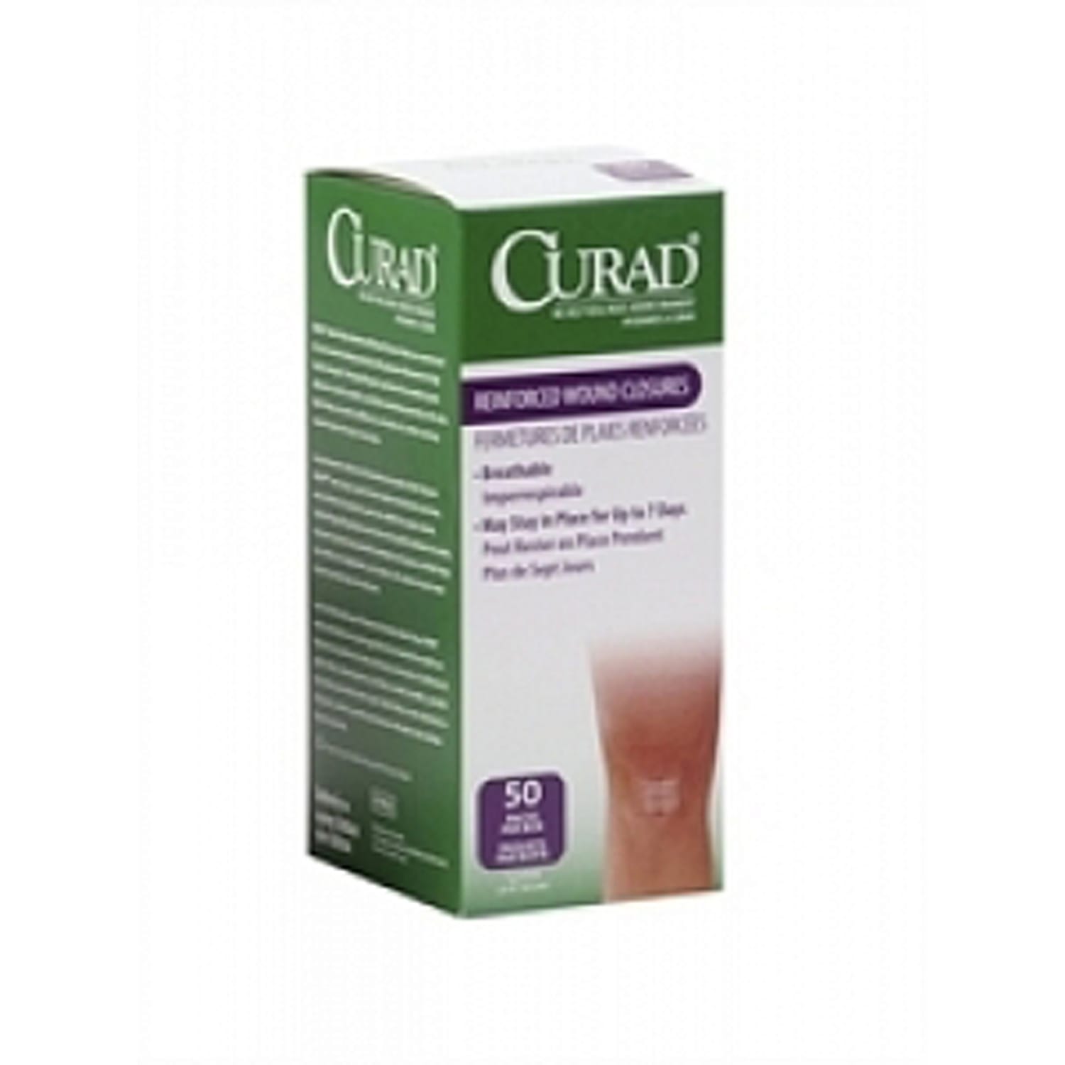 CURAD Sterile Medi-Strips, 1/8in x 3in, White, Pack Of 200