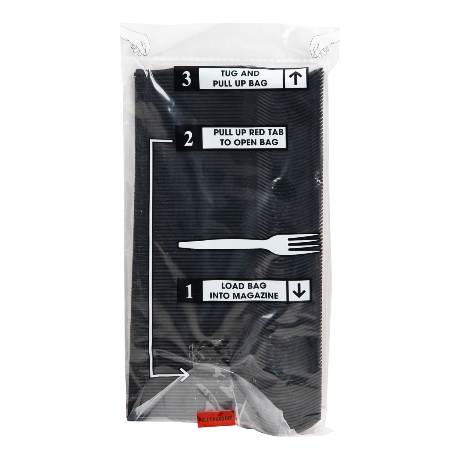 Mind Reader Fork Refill for CUTDISPBK-BLK Cutlery Storage, 3/4inH x 7/8inW x 6-1/4inL,100pcs, Black - Image 6
