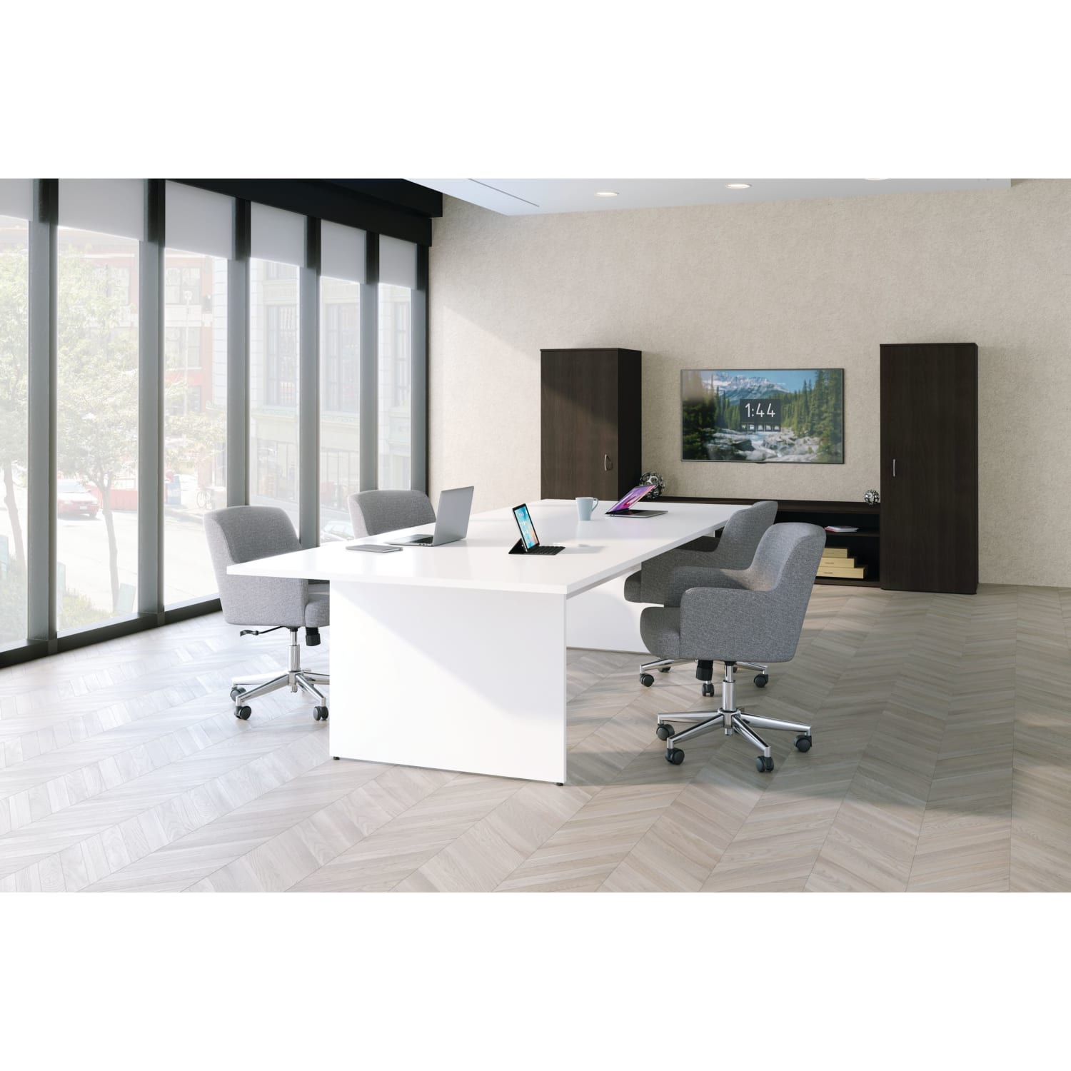 HON Mod Rectangular Conference Table Top, 48in x 120in, Simply White - Image 3