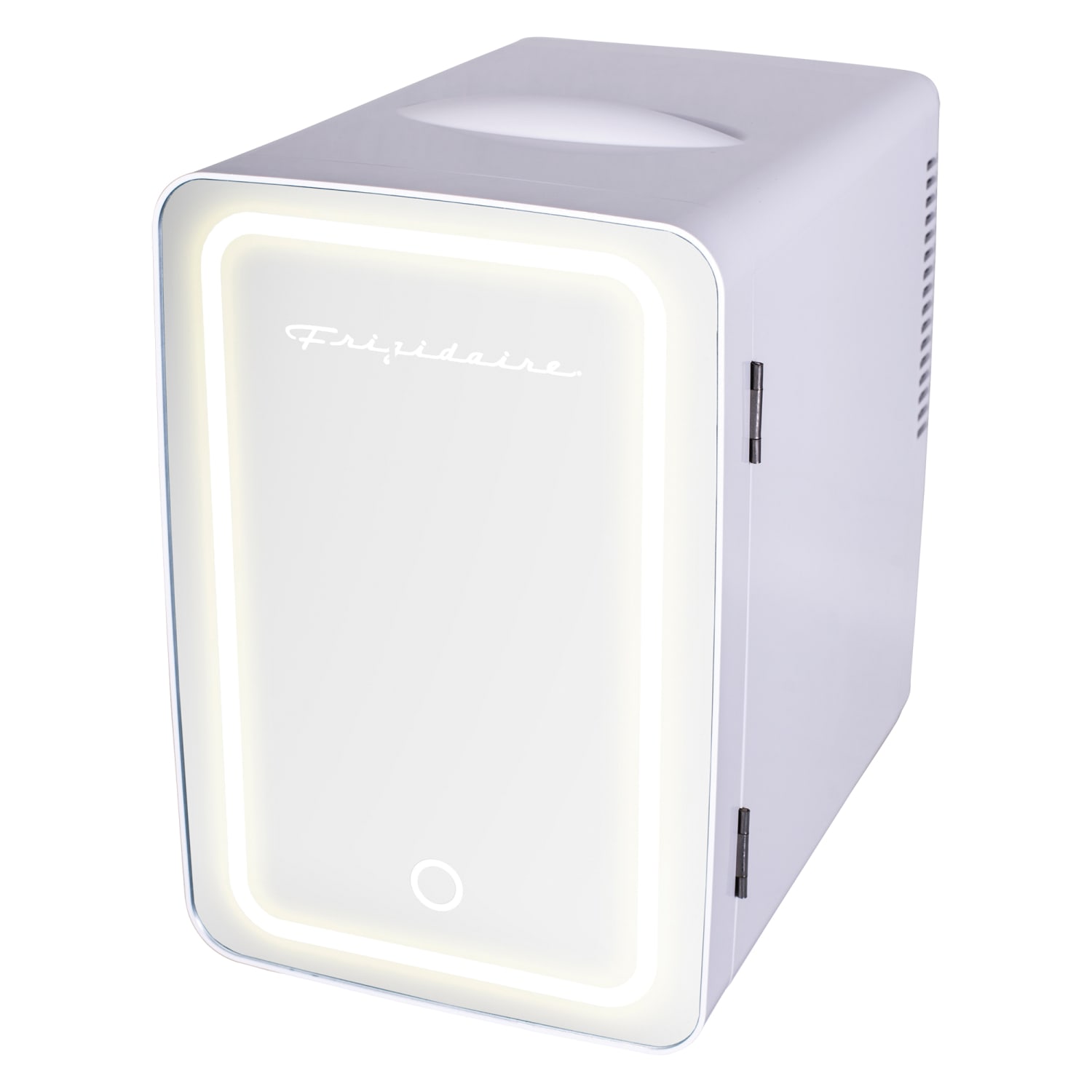 Frigidaire 0.35 Cu. Ft. Mini Portable Personal Refrigerator With Lighted Mirror Door, White - Image 3