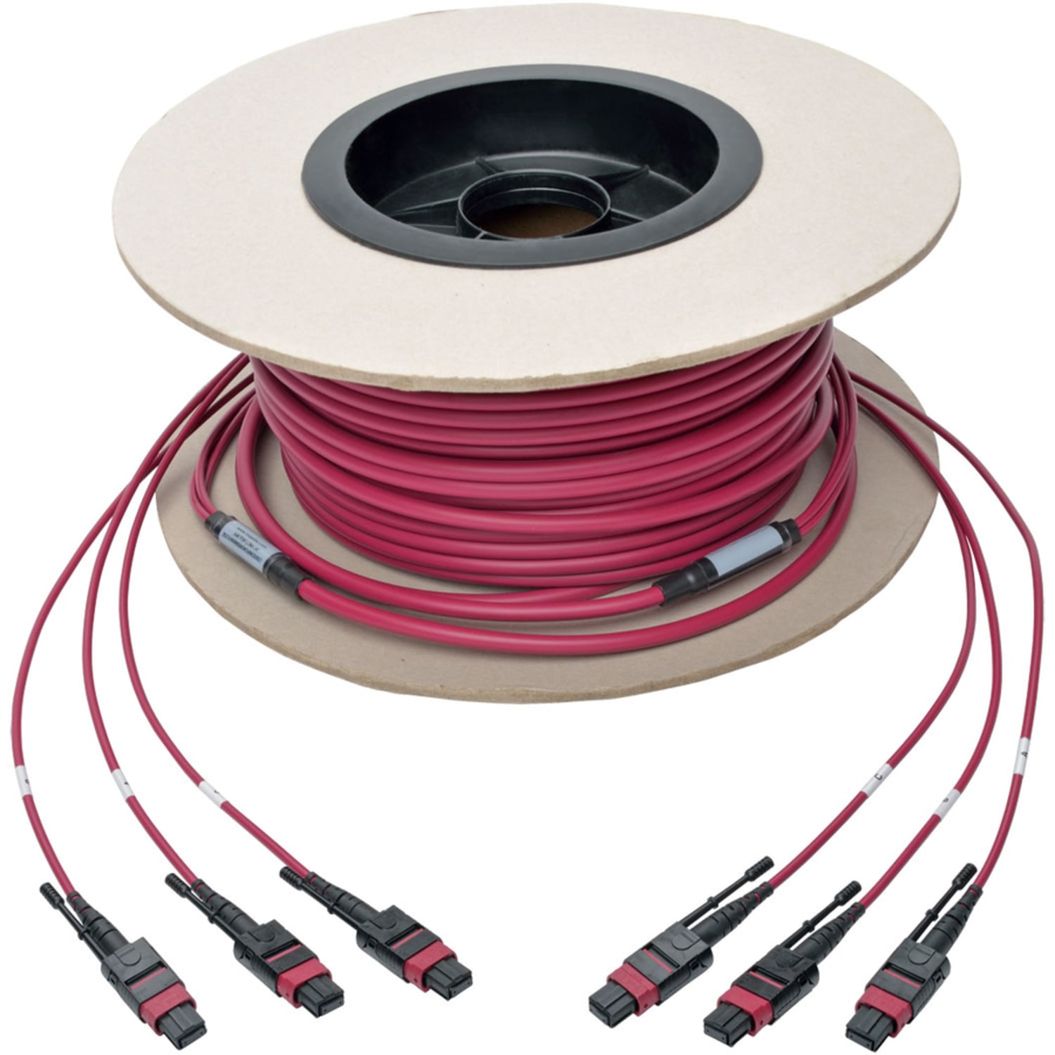 Eaton Tripp Lite Series MTP/MPO Multimode Base-8 Trunk Cable, 24-Strand, 40GB/100GB, 40/100GBASE-SR4, OM4 Plenu - N85861M3X8MG - Image 5