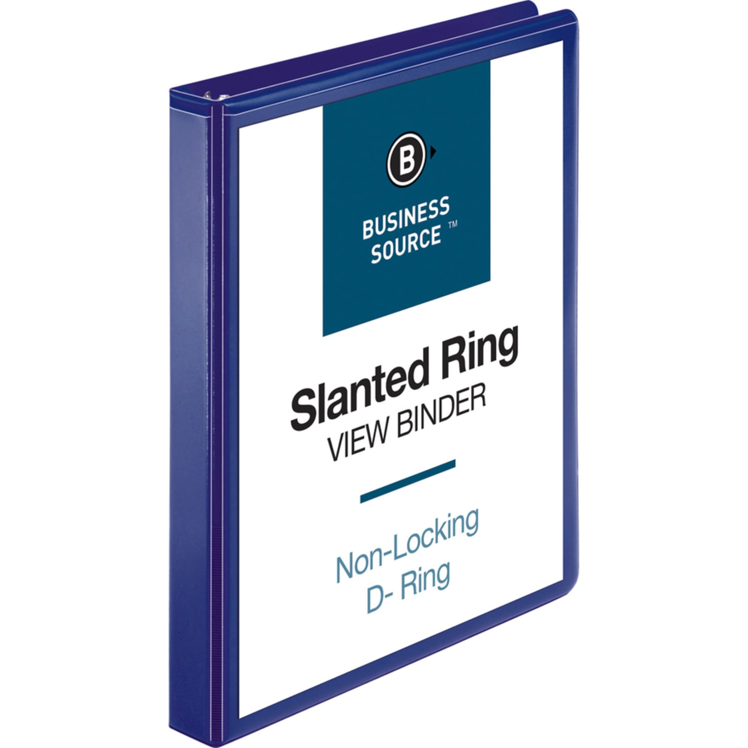 Business Source View 3-Ring Binder, 1in Slant Rings, Navy - Image 4