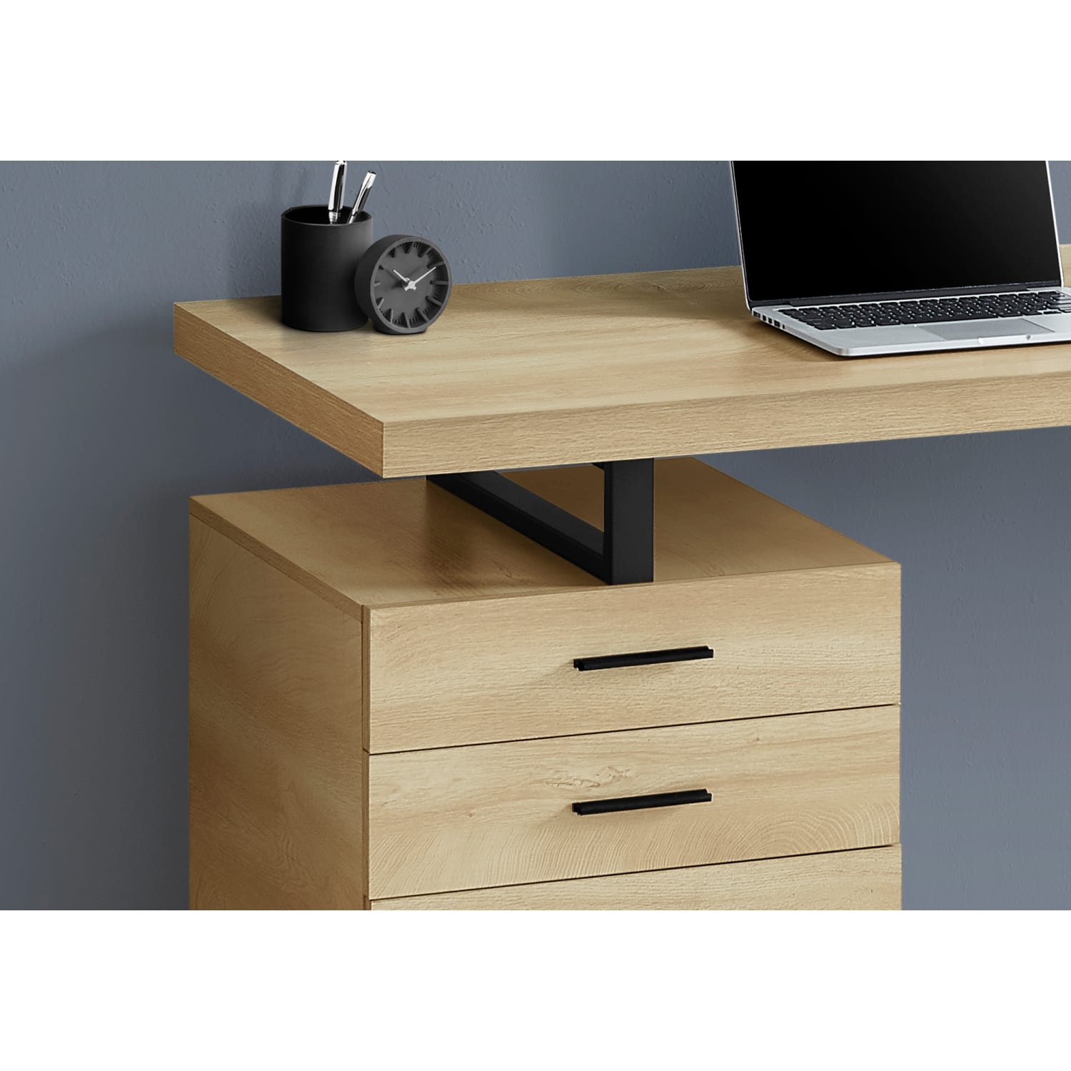 Monarch Specialties Melody 48inW Computer Desk, Natural - Image 4