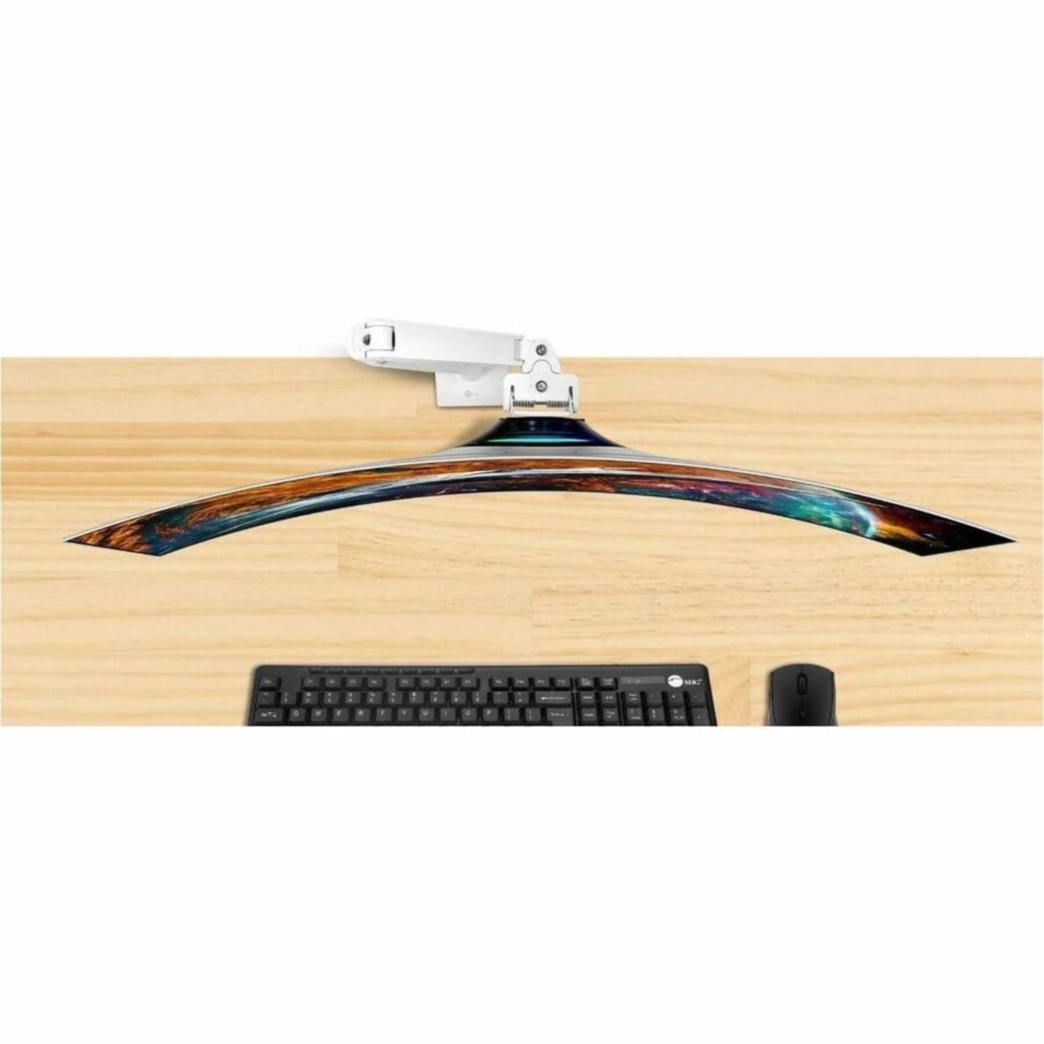 SIIG Single Heavy Duty 34in- 49in Monitor Arm with Easy Top Mounting - Weight Between 22 to 44 lbs - Heavy Duty Single Monitor Arm Desk Mount - Fits 34in-49in Monitor - Top Mount C-Clamp/Grommet - Monitor Weight Between 22 to 44 lbs - Image 5