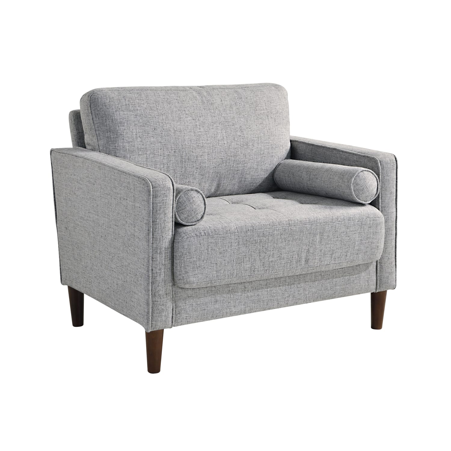 Lifestyle Solutions Lillian Chair, Light Gray/Natural - Image 4