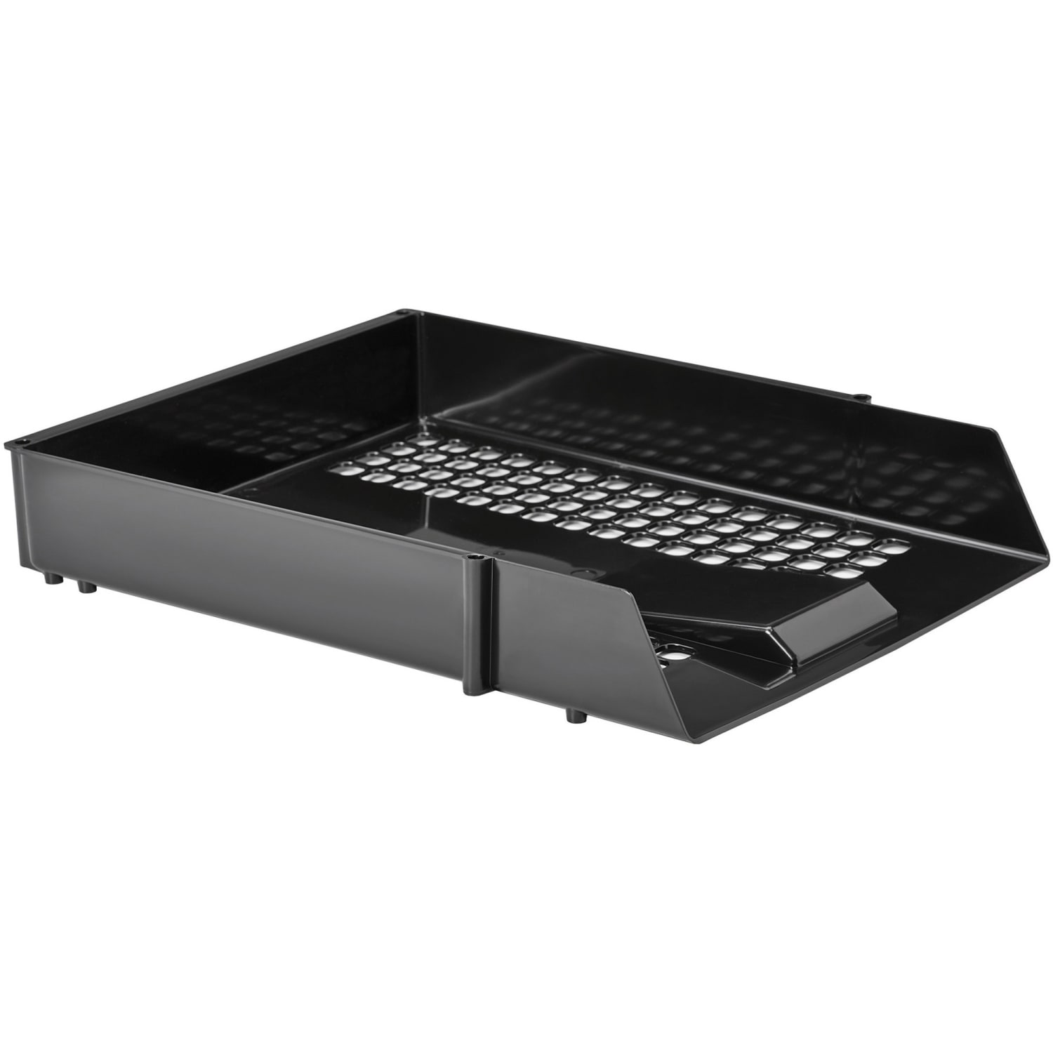 Deflecto Anti-Microbial Industrial Front-Load Desk Tray, 2-7/16inH x 10-7/8inW x 13-13/16inD, Black - Image 6