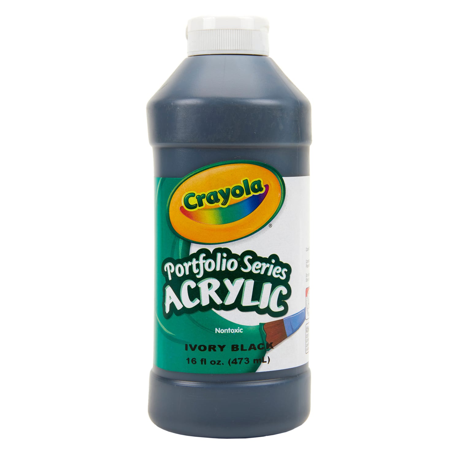 Crayola Portfolio Series Acrylic Paint, 16 oz., Ivory Black, Pack Of 2 - Image 3