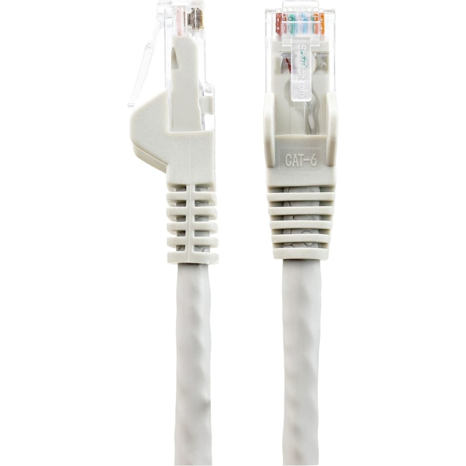StarTech.com 6in (15cm) CAT6 Ethernet Cable, LSZH (Low Smoke Zero Halogen) 10 GbE Snagless 100W PoE UTP RJ45 Gray Network Patch Cord, ETL - Image 4