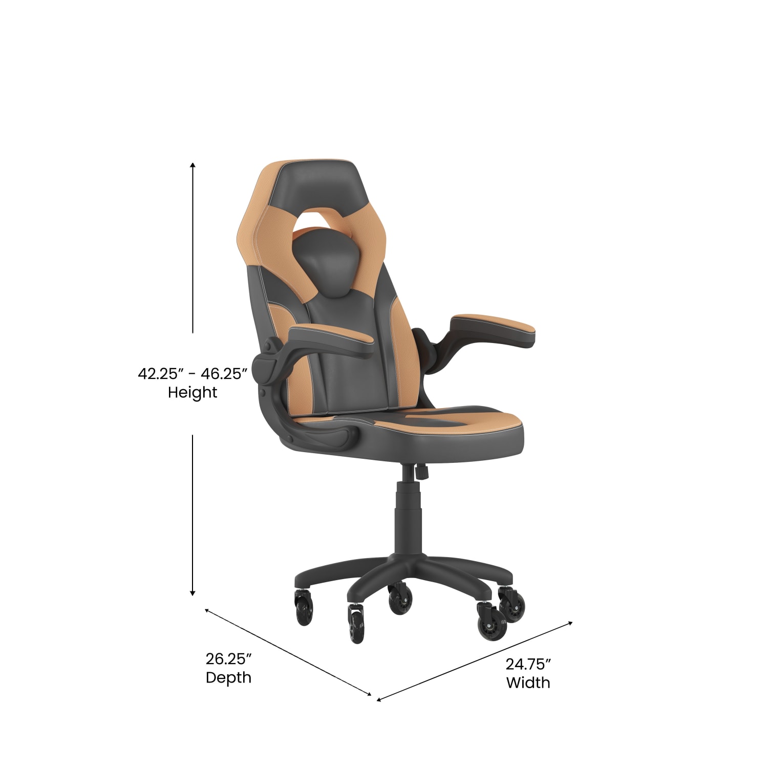 Flash Furniture X10 Racing Ergonomic Faux Leather Computer Gaming Chair, Orange - Image 6