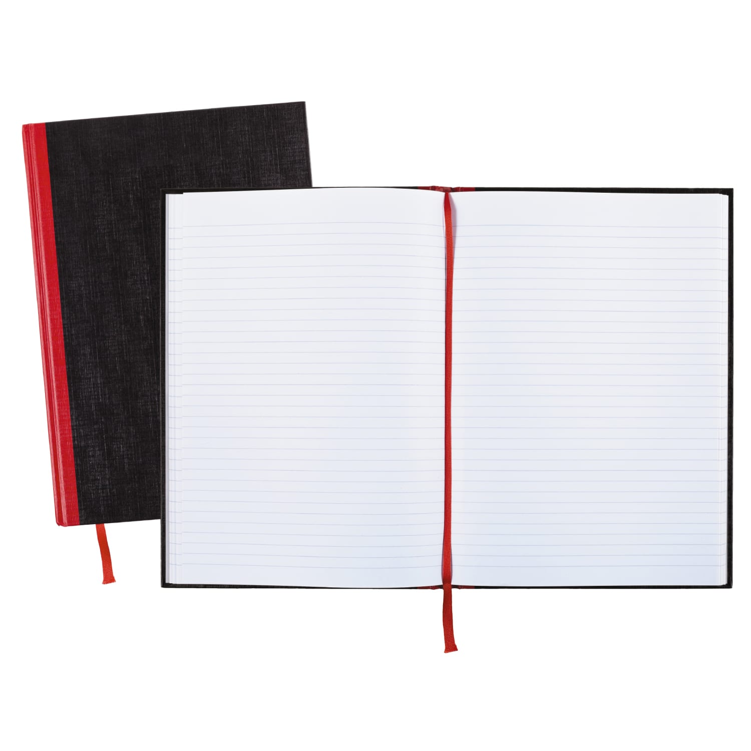Black n Red Notebook/Journal, 11 3/4in x 8 1/4in, 192 Pages (96 Sheets), Black/Red, (D66174) - Image 5