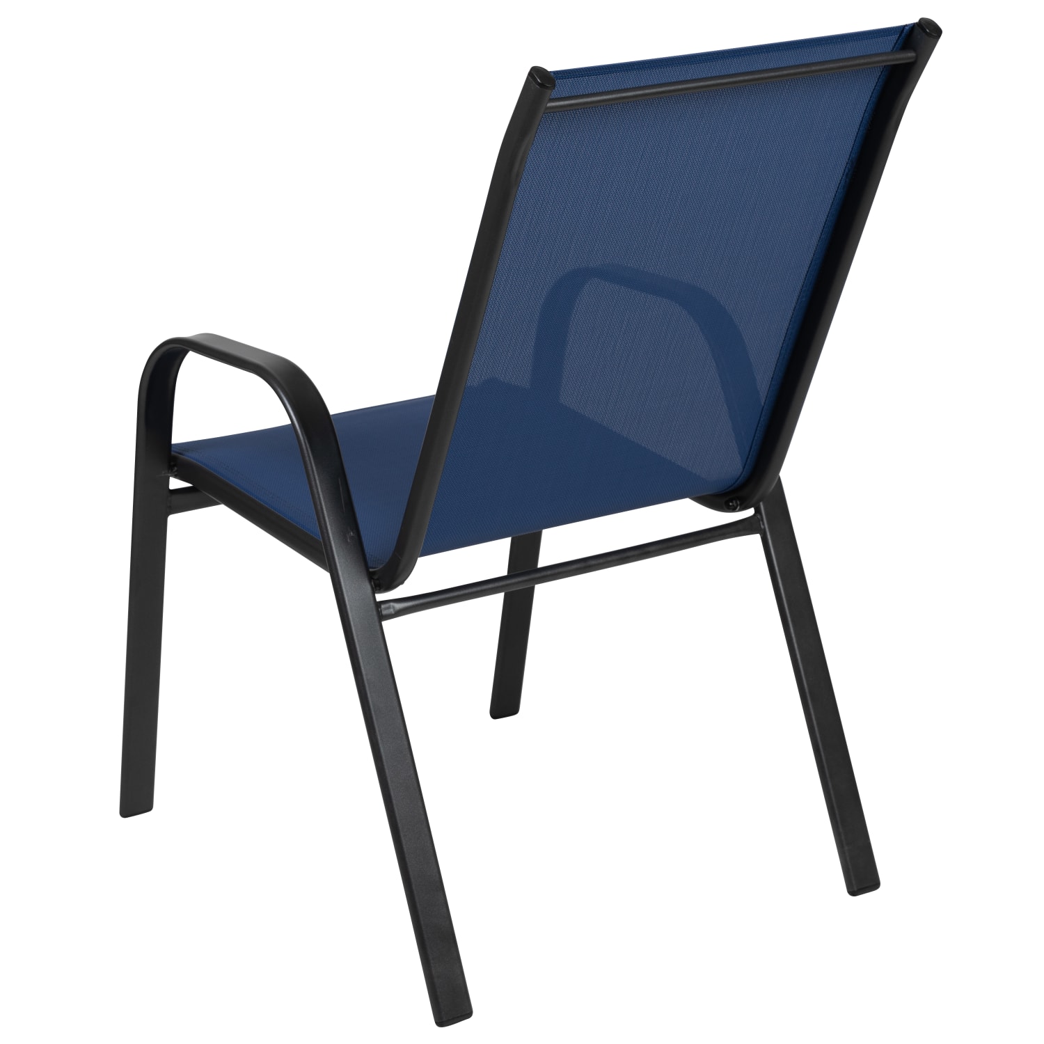Flash Furniture Brazos Series Outdoor Stack Chairs NavyBlack Pack Of 4 Chairs PopularChairscom Flash Furniture Brazos Series Outdoor Stack Chairs NavyBlack Pack Of 4 Chairs PopularChairscom