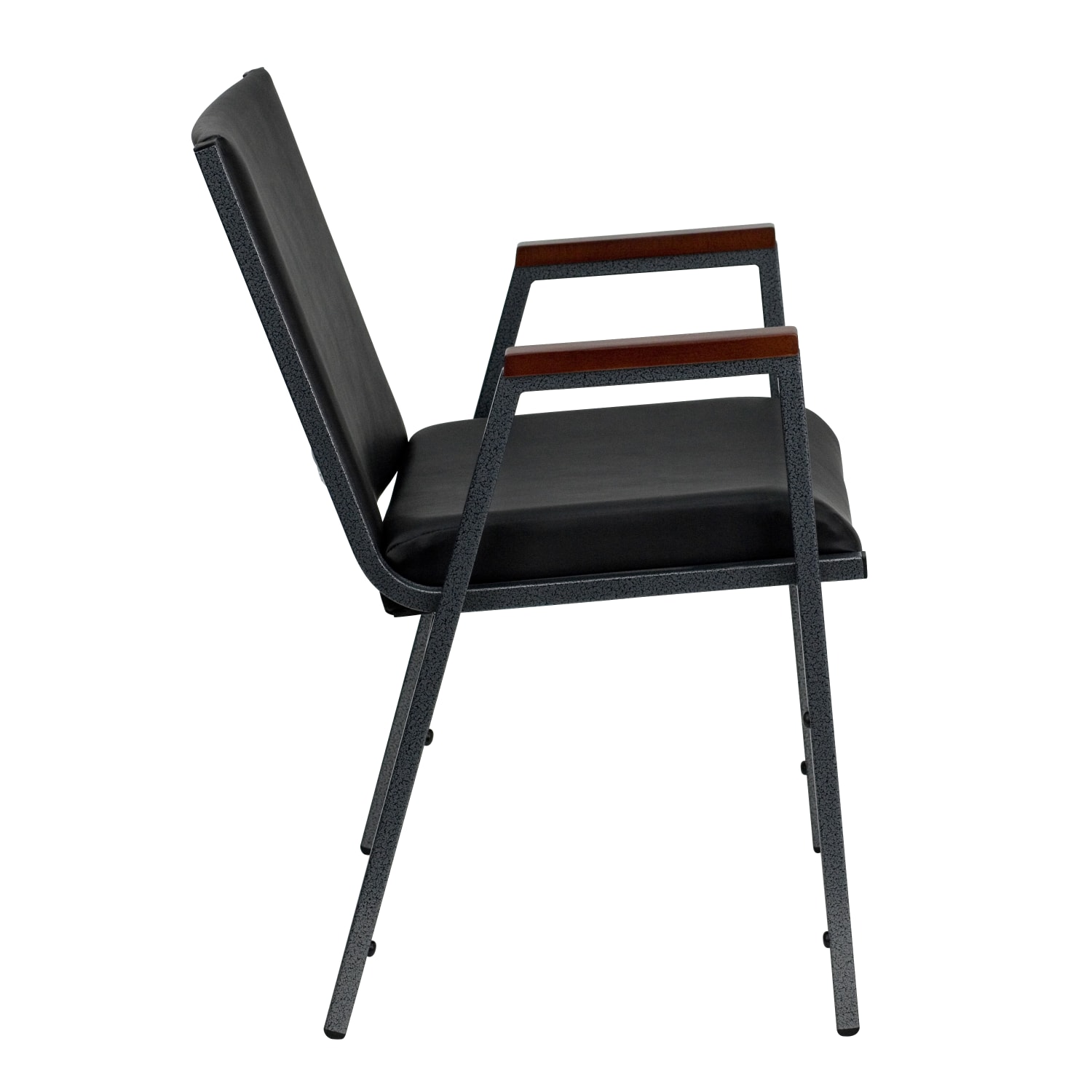 Flash Furniture HERCULES Series Heavy-Duty Stack Chair With Arms, Black - Image 9