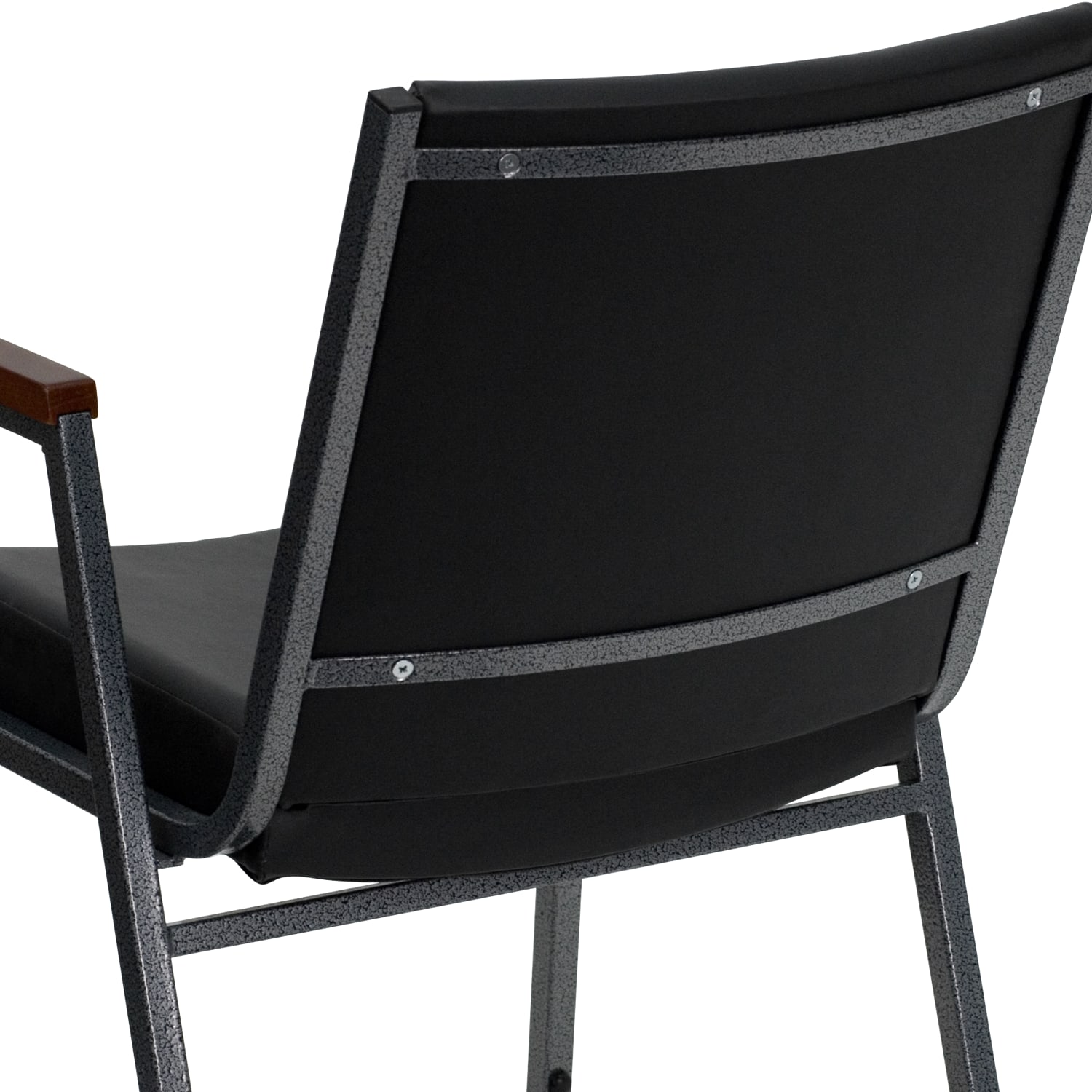Flash Furniture HERCULES Series Heavy-Duty Stack Chair With Arms, Black - Image 11