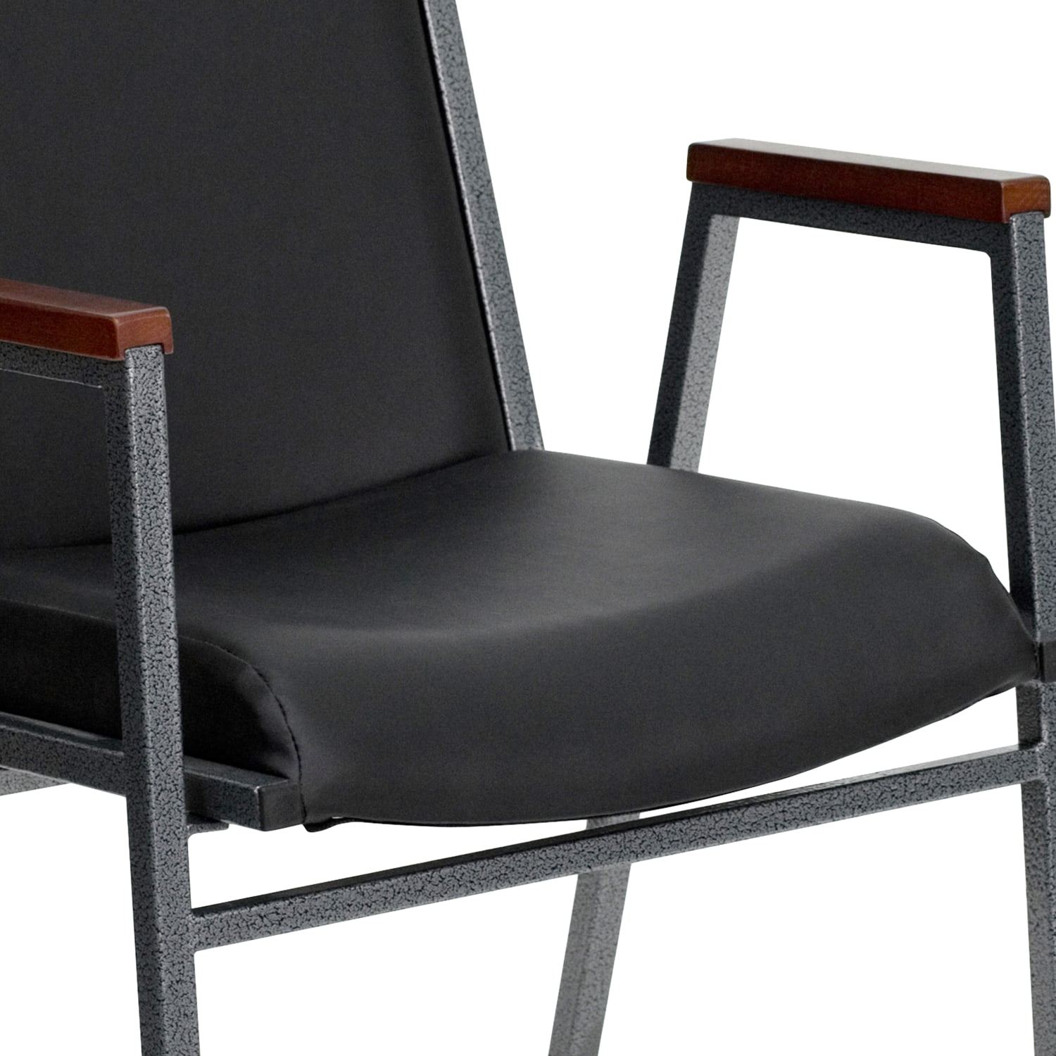 Flash Furniture HERCULES Series Heavy-Duty Stack Chair With Arms, Black - Image 12