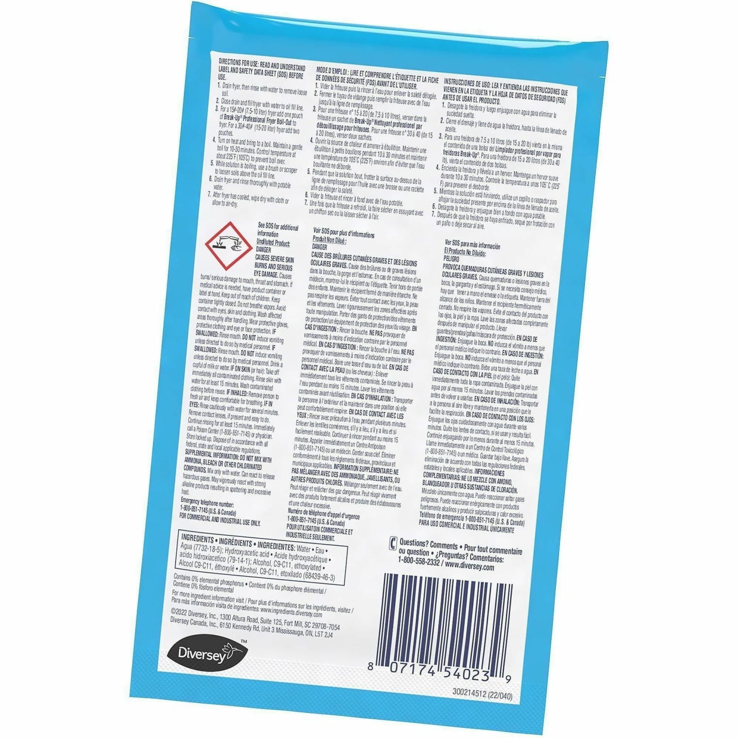 BREAK-UP Fryer Boil-Out Cleaner Packets, 2 Oz, Case Of 36 - Image 6