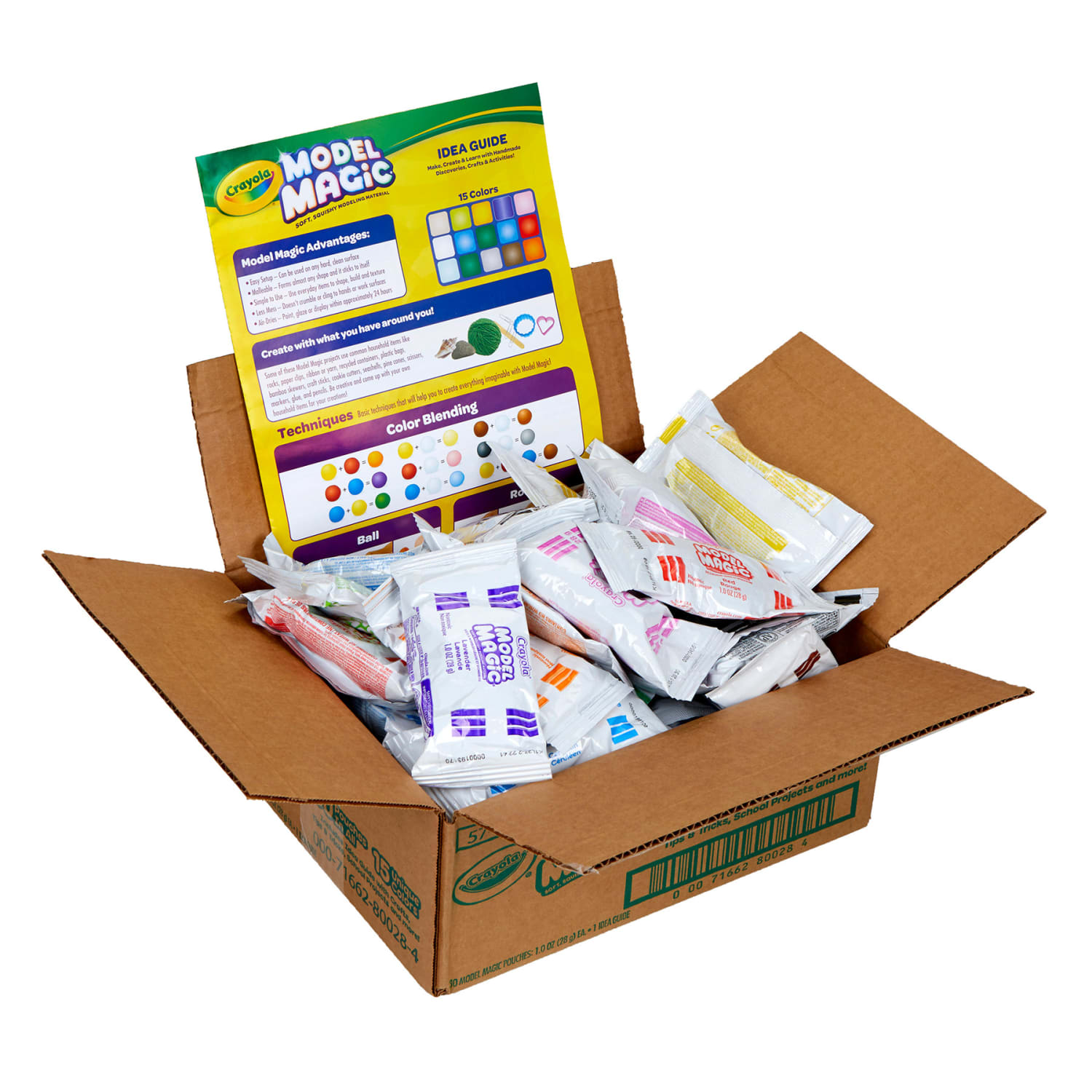 Crayola Model Magic Variety Pack, 15 Assorted Colors, 1 Oz Pouches, Pack Of 30 Pouches - Image 5
